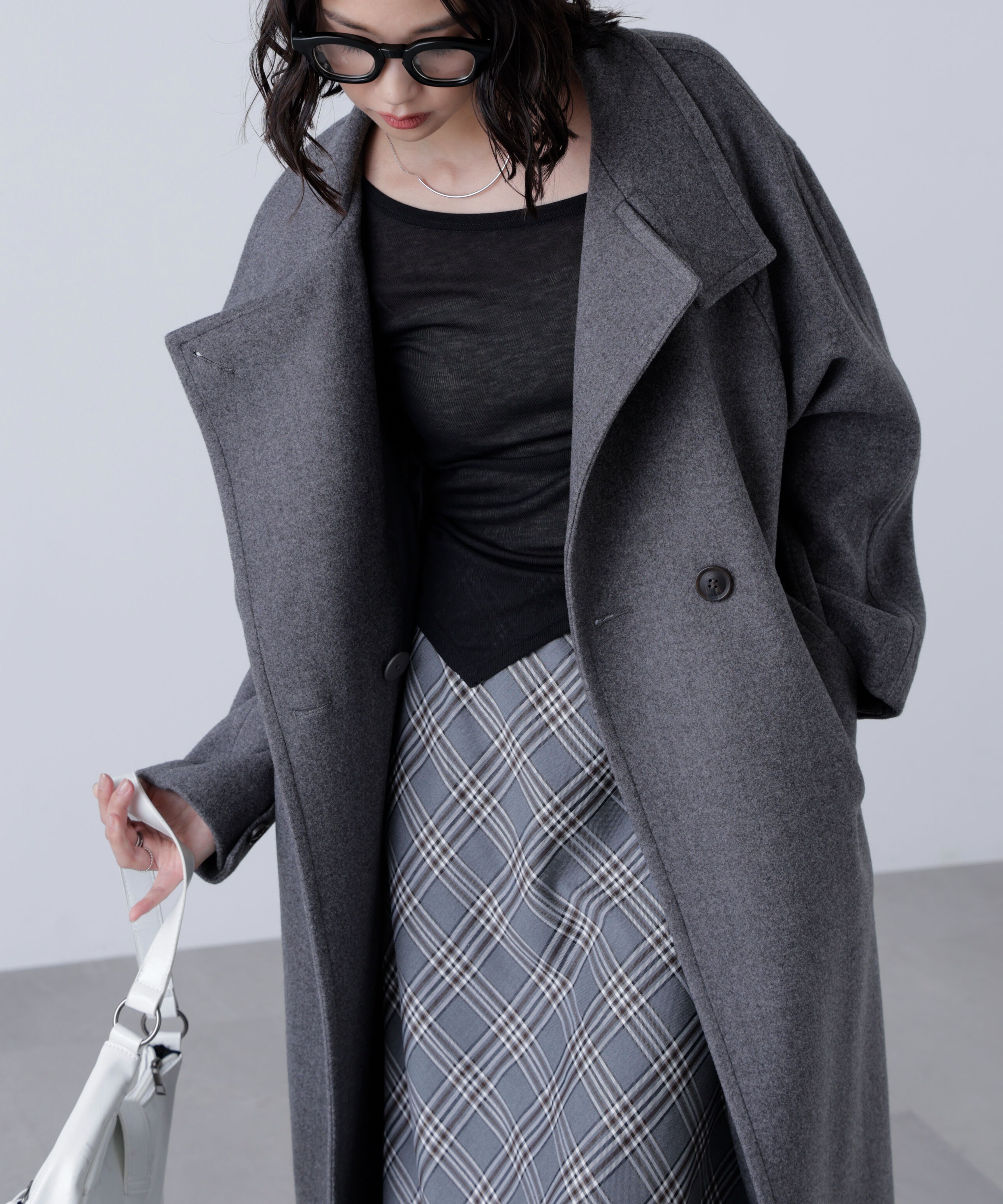  「[累計販売5000枚！選べる4色]スタンドカラーメルトンロングコート」|その他|