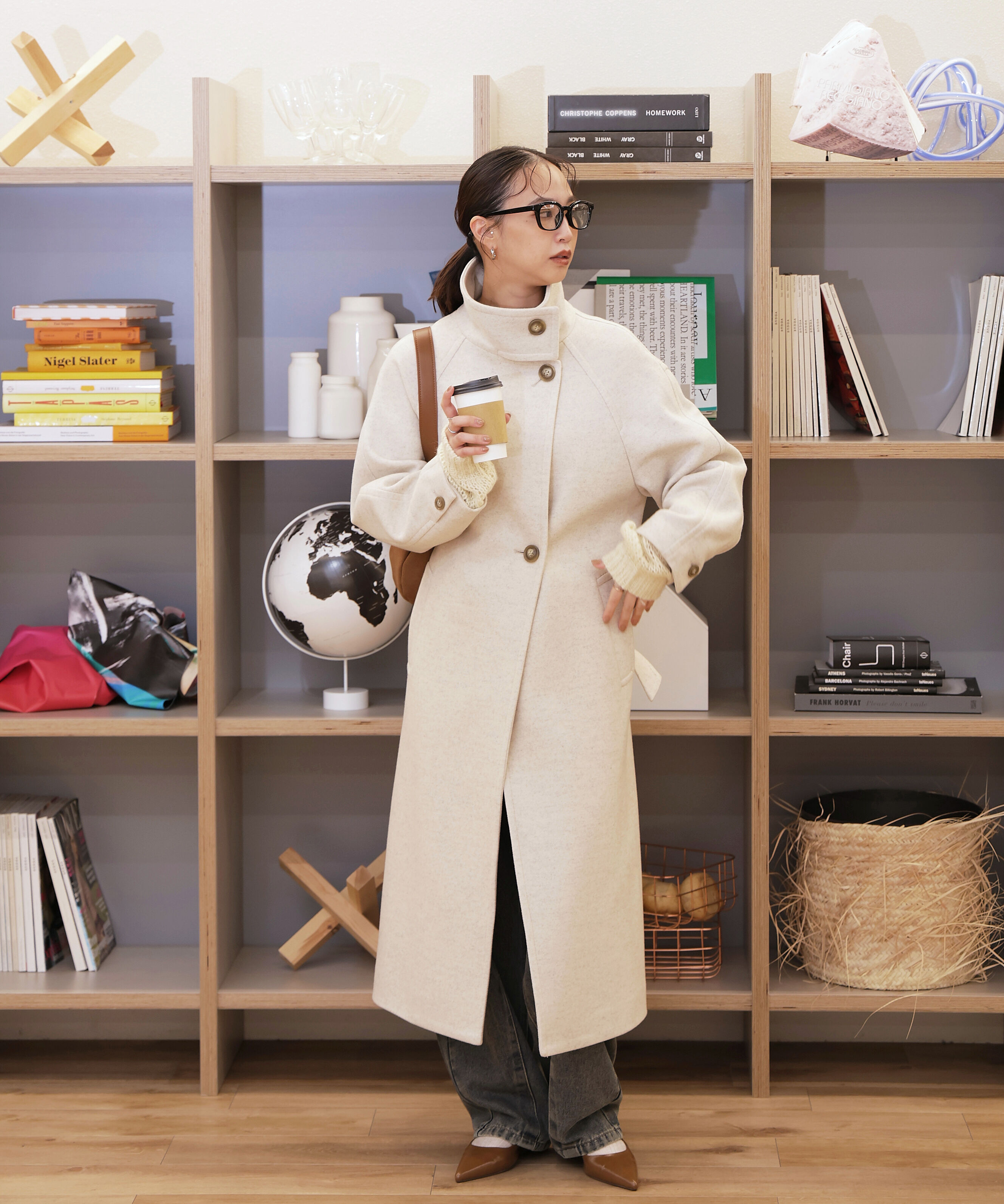  「[累計販売5000枚！選べる4色]スタンドカラーメルトンロングコート」|その他|