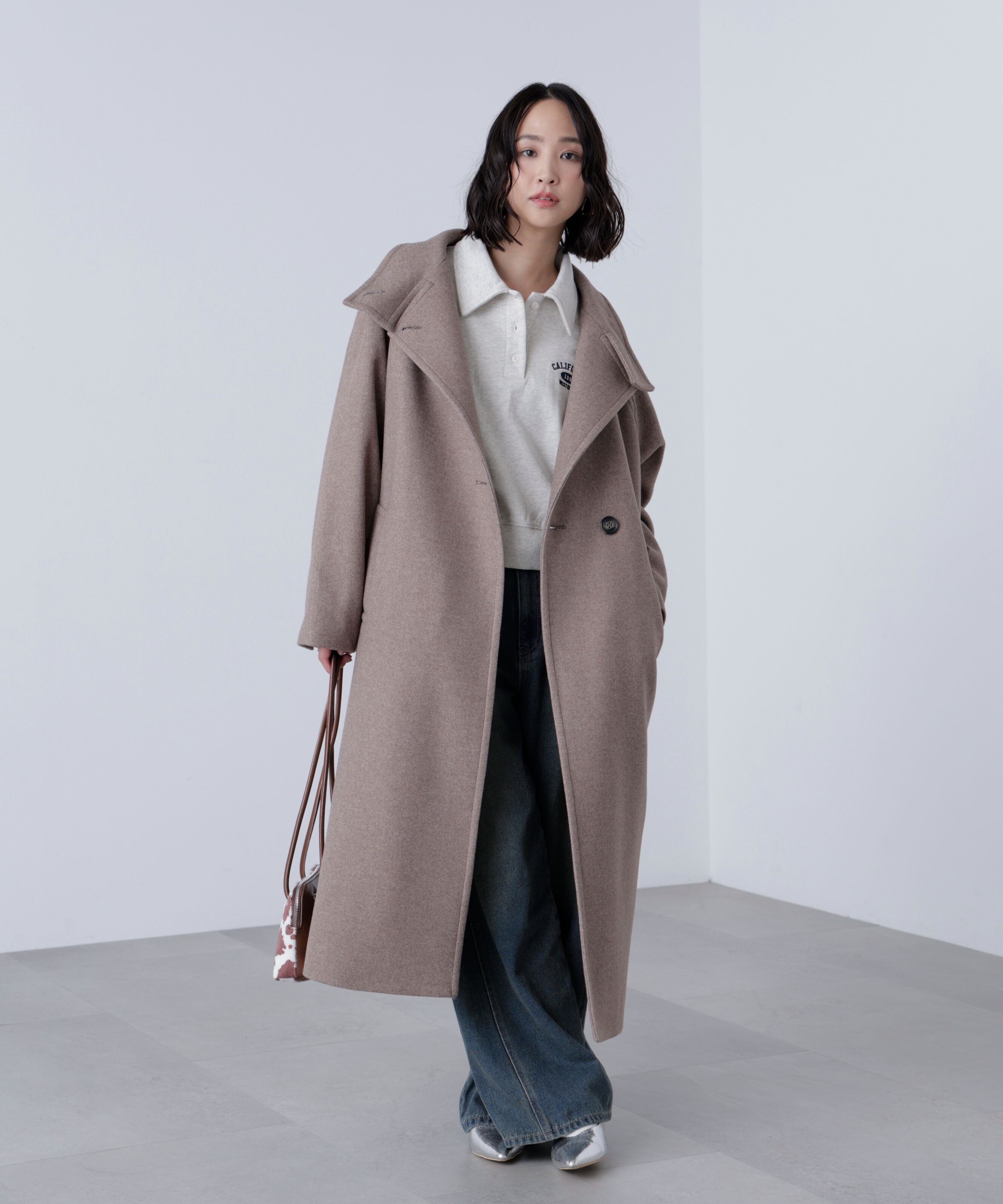  「[累計販売5000枚！選べる4色]スタンドカラーメルトンロングコート」|その他|