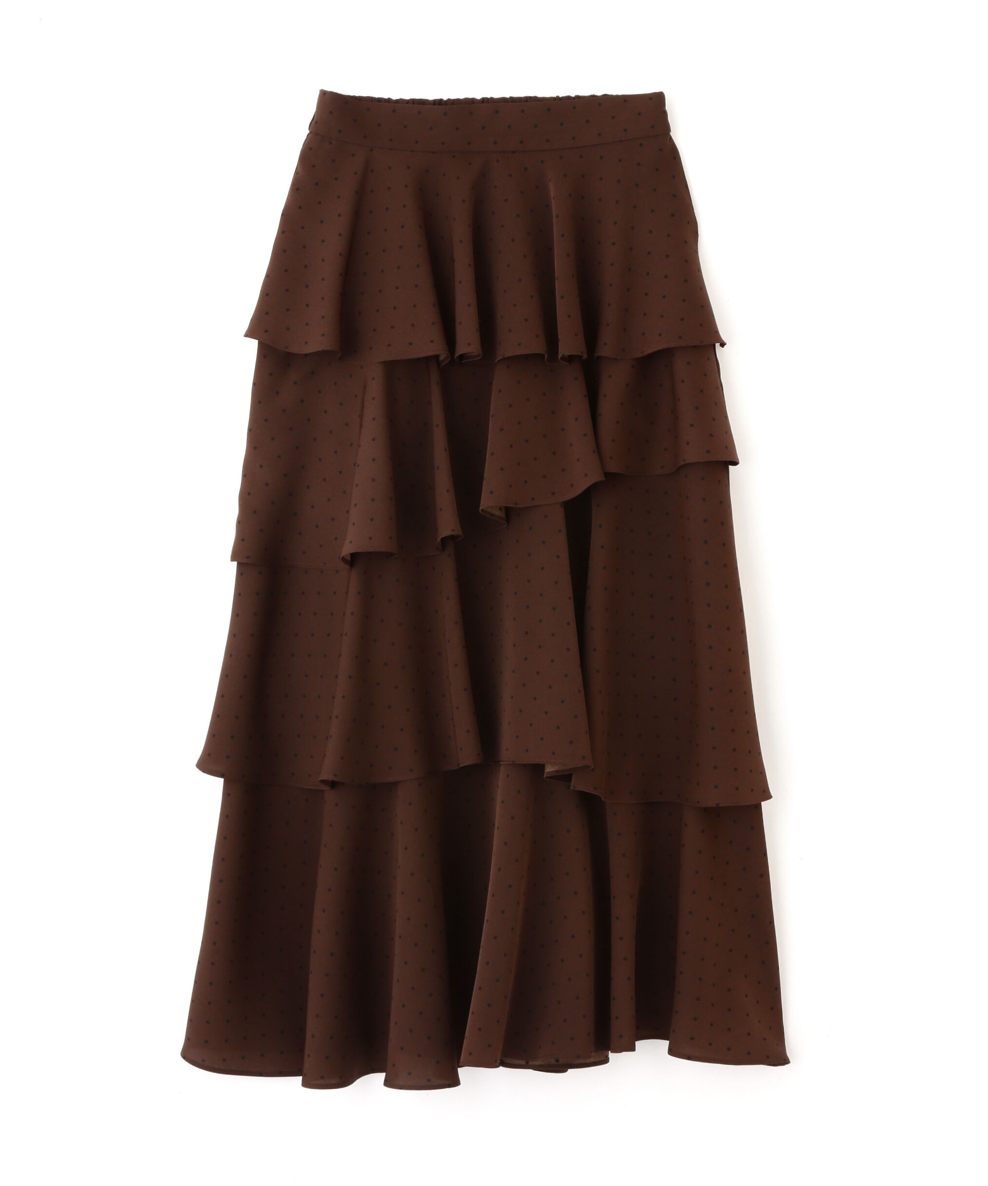  「アシメティアードロングスカート」|スカート|