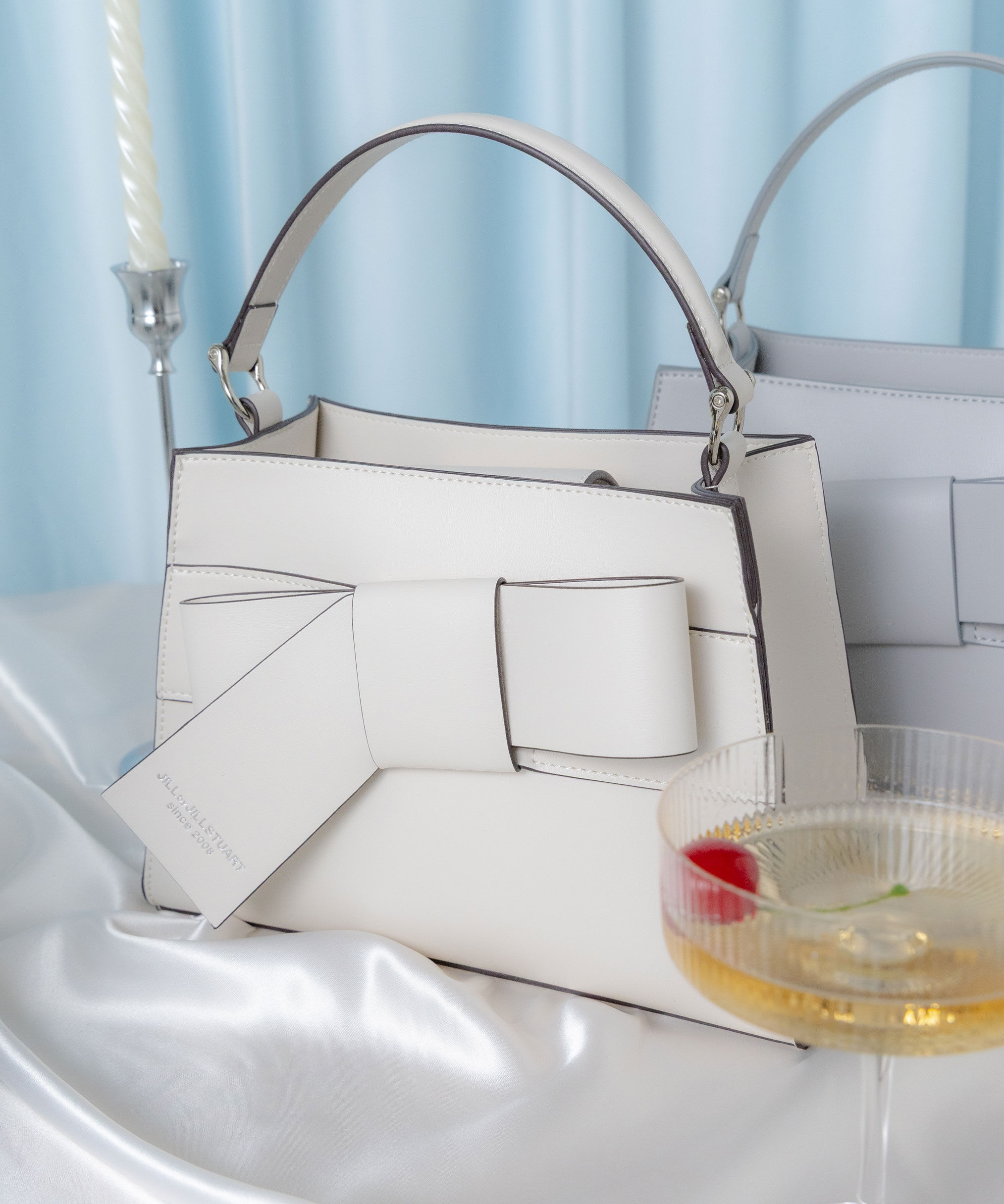  「＜リボンシリーズ＞ワンハンドルバッグ」|その他|ホワイト