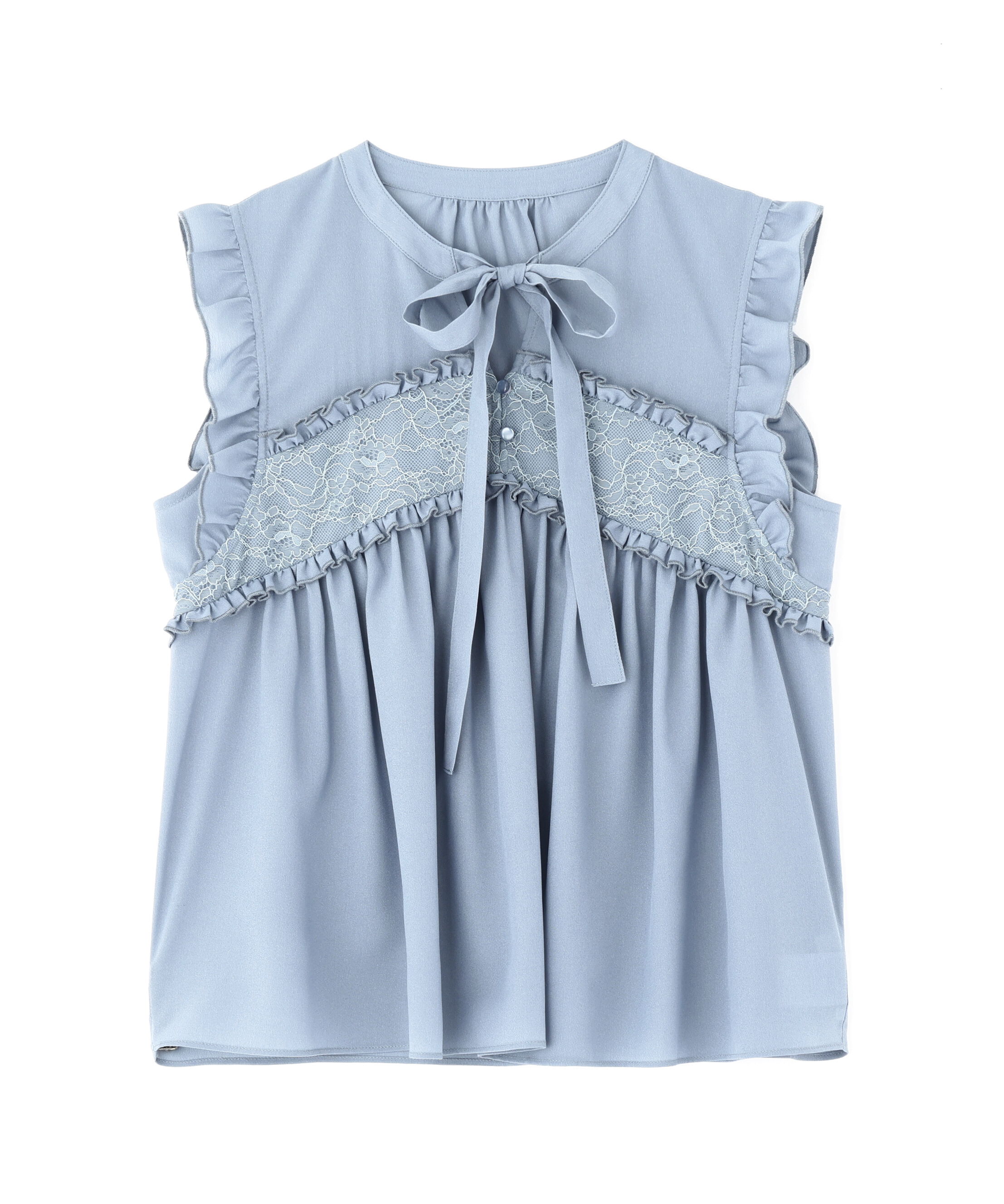 PROPORTION BODY DRESSING「レースドッキングボウタイブラウス」|シャツ・ブラウス|