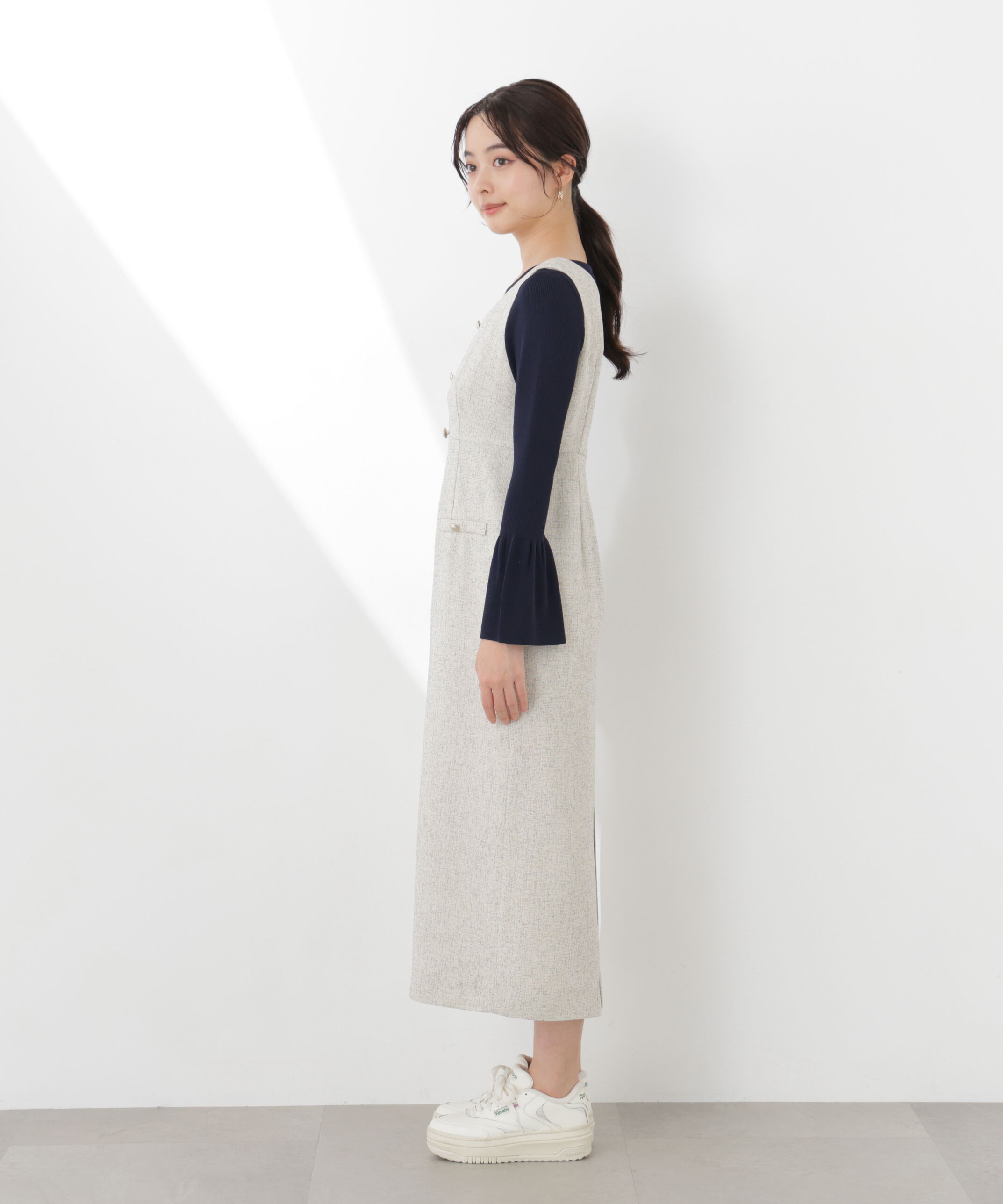 PROPORTION BODY DRESSING「スプリングツイードジャンスカ　26SS」|ワンピース|