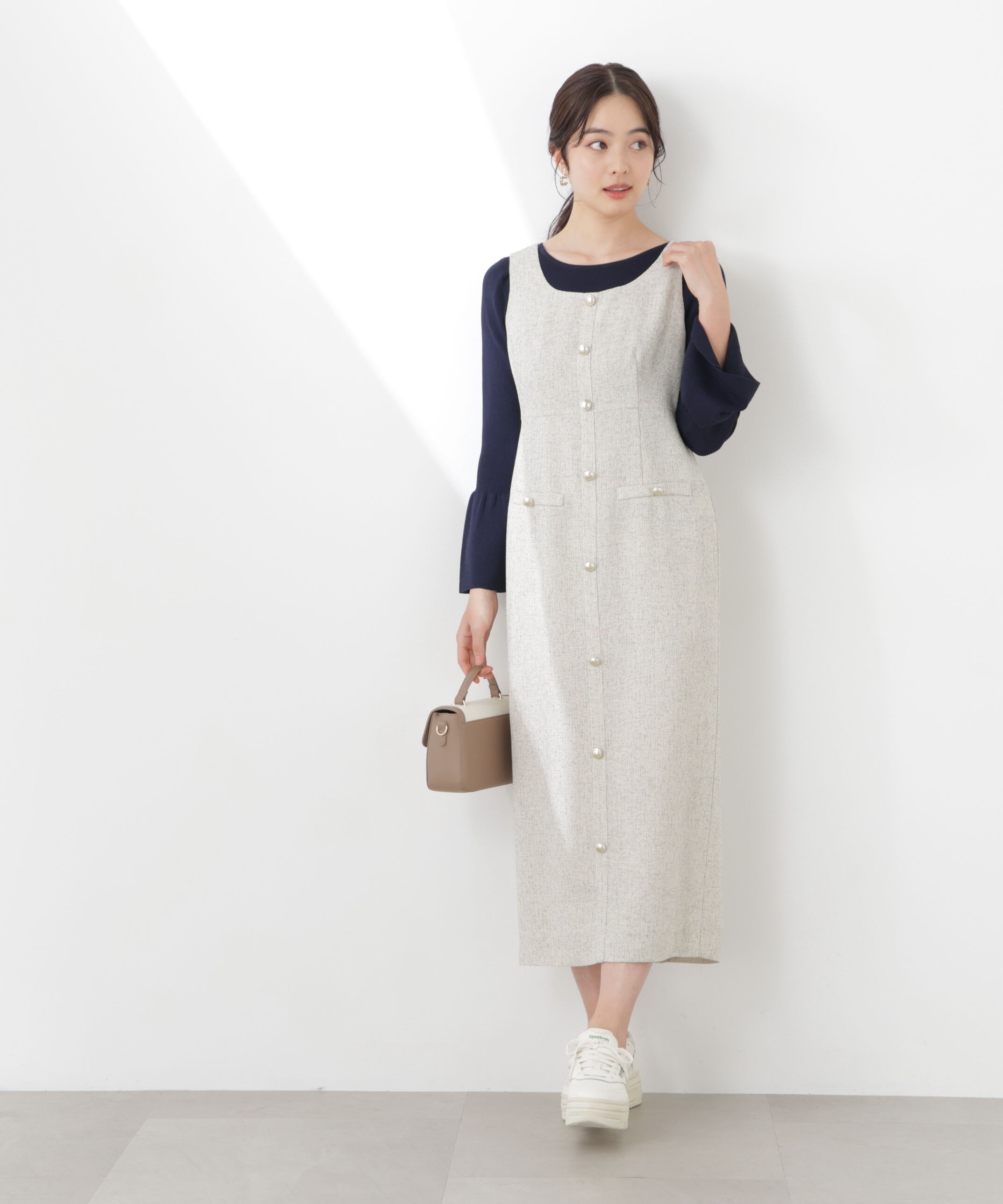 PROPORTION BODY DRESSING「スプリングツイードジャンスカ　26SS」|ワンピース|