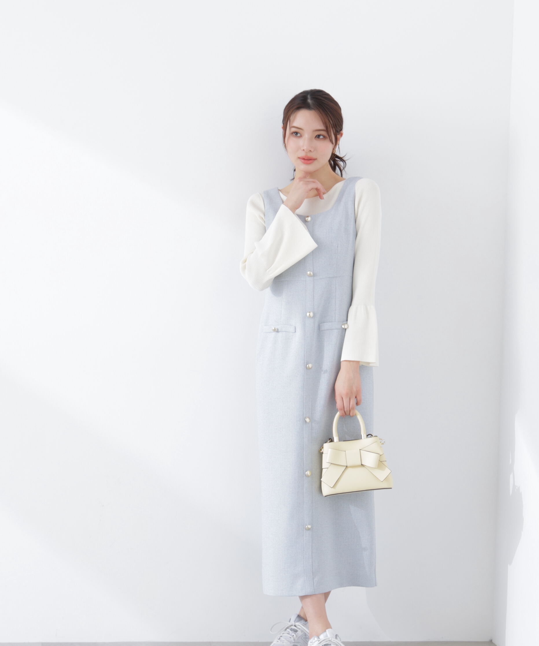 PROPORTION BODY DRESSING「スプリングツイードジャンスカ　26SS」|ワンピース|