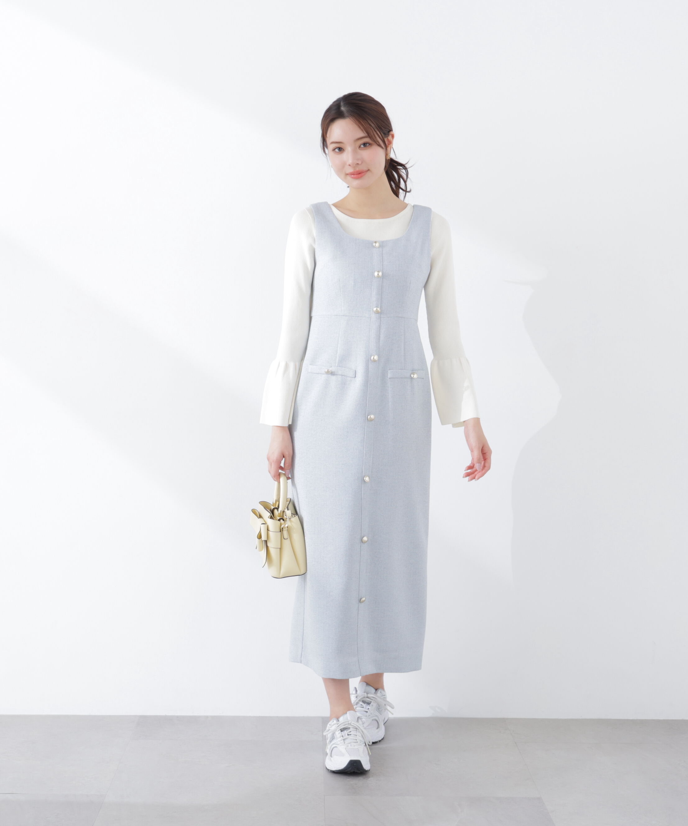 PROPORTION BODY DRESSING「スプリングツイードジャンスカ　26SS」|ワンピース|