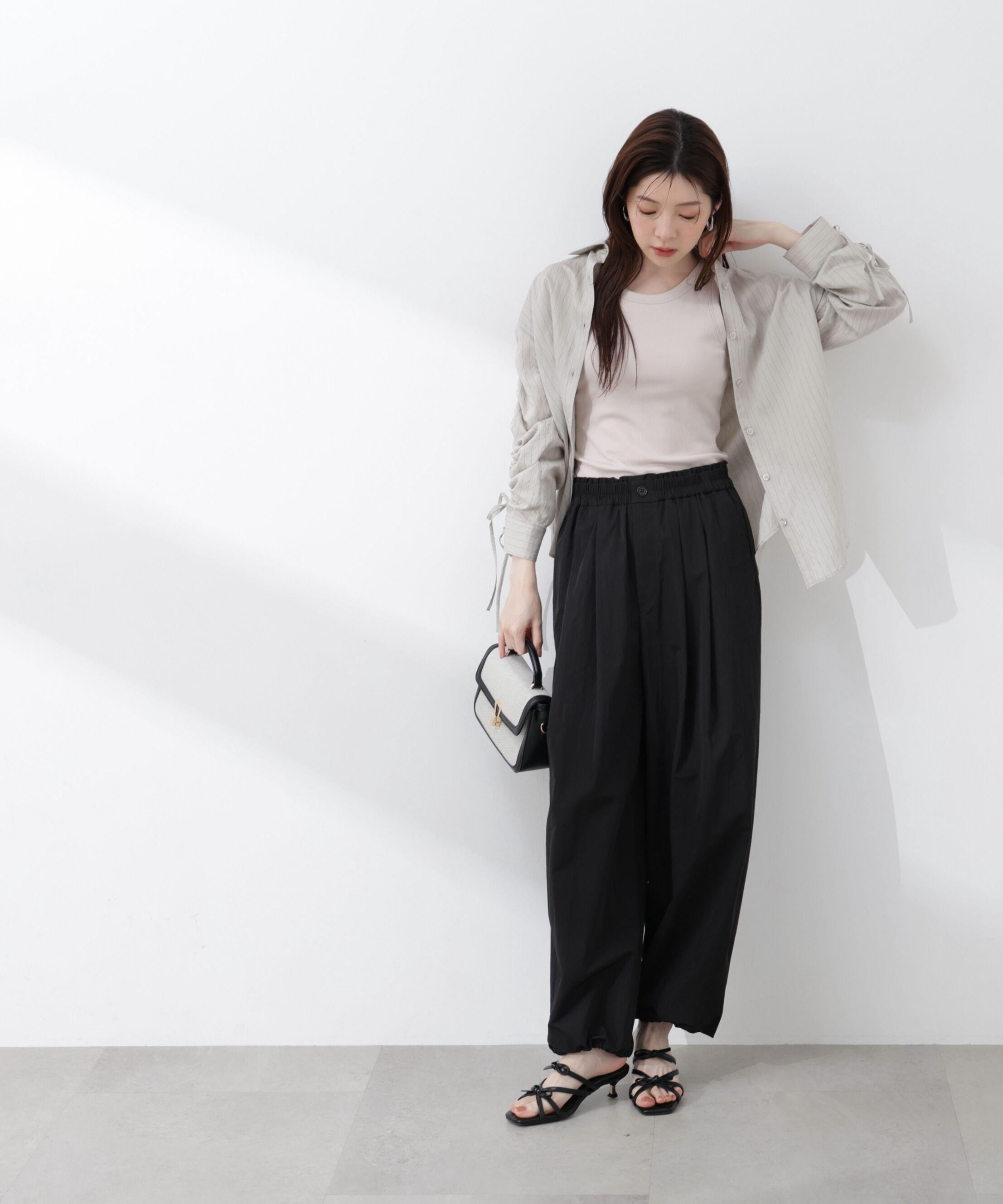 PROPORTION BODY DRESSING「〈a/mie〉ナイロンタックパンツ 26SS」|その他|