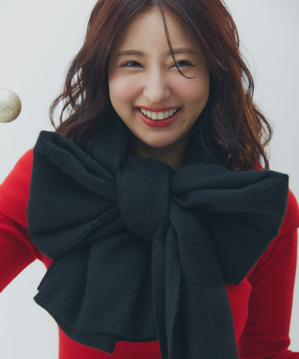  「カシミヤ100%ボリュームストール」|バンダナ・スカーフ|