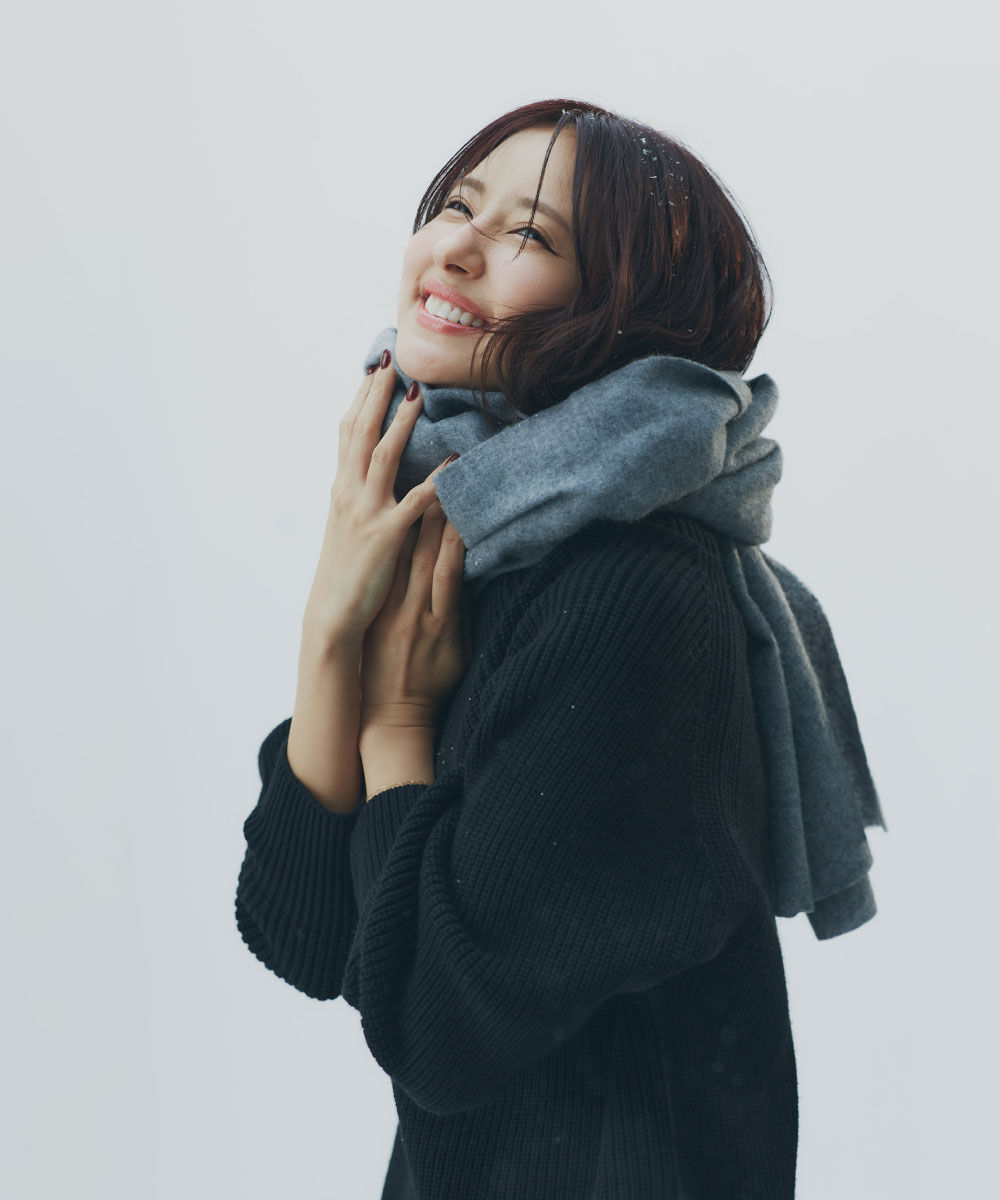  「カシミヤ100%ボリュームストール」|バンダナ・スカーフ|