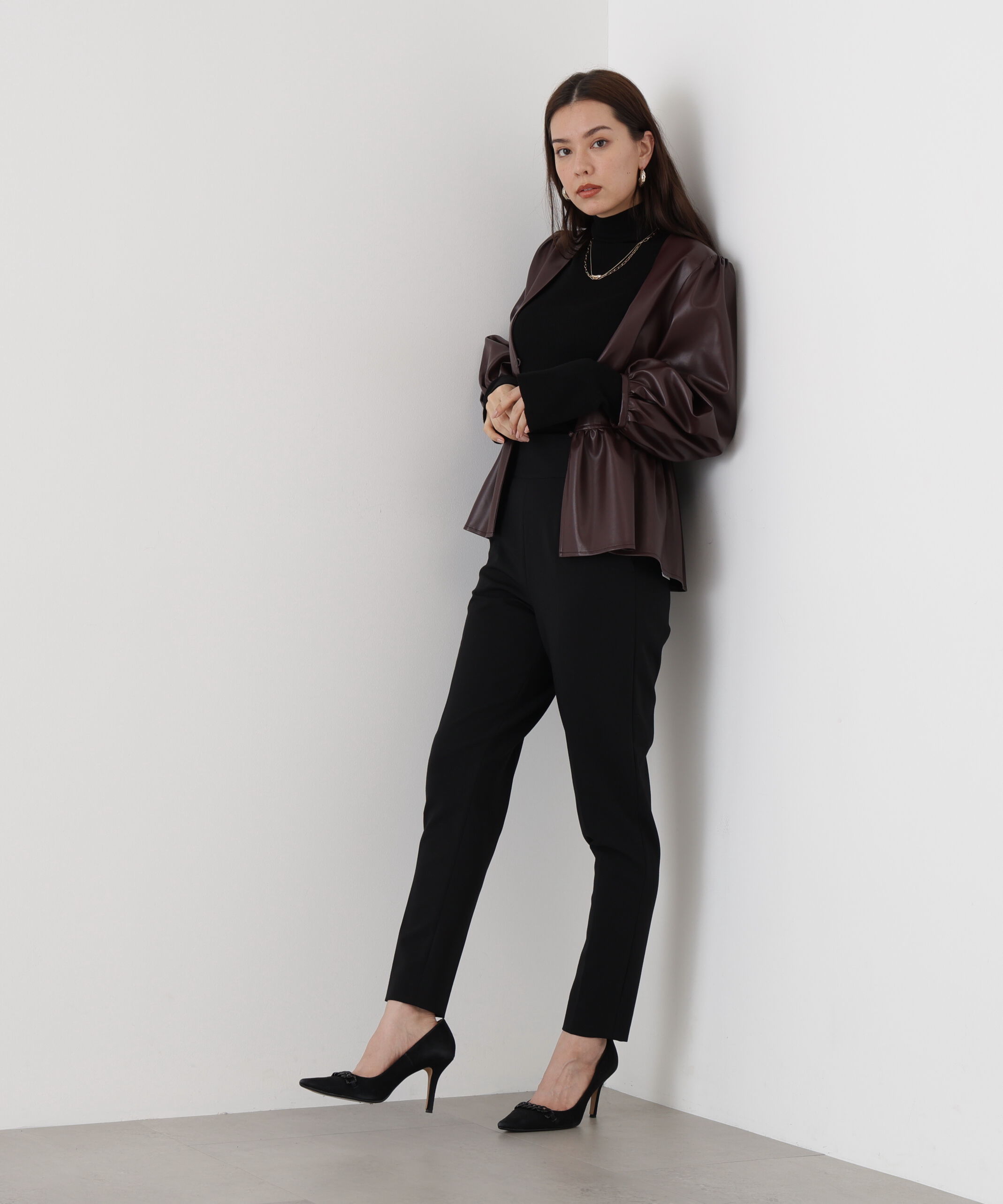  「◆フォーレザーペプラムブラウス」|シャツ・ブラウス|