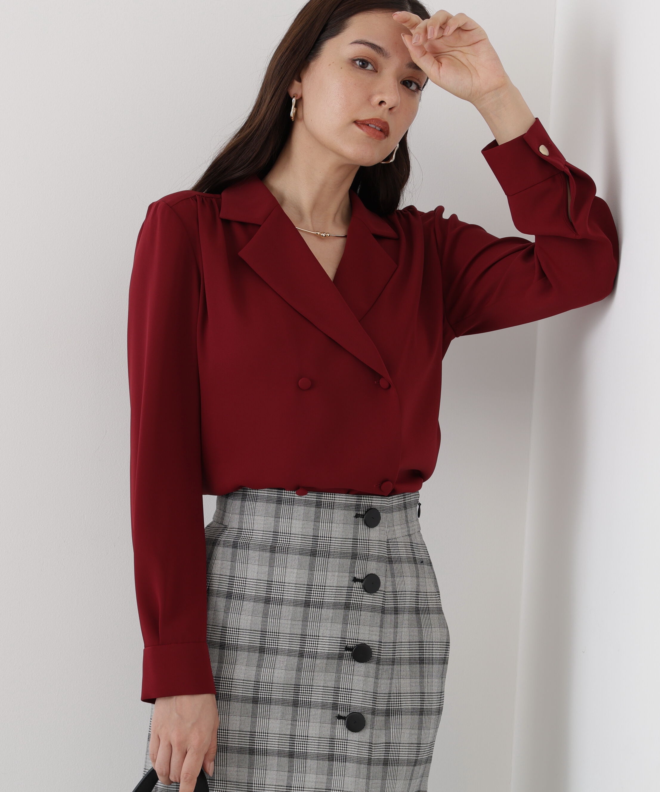  「◆ダブルブレストブラウス」|シャツ・ブラウス|