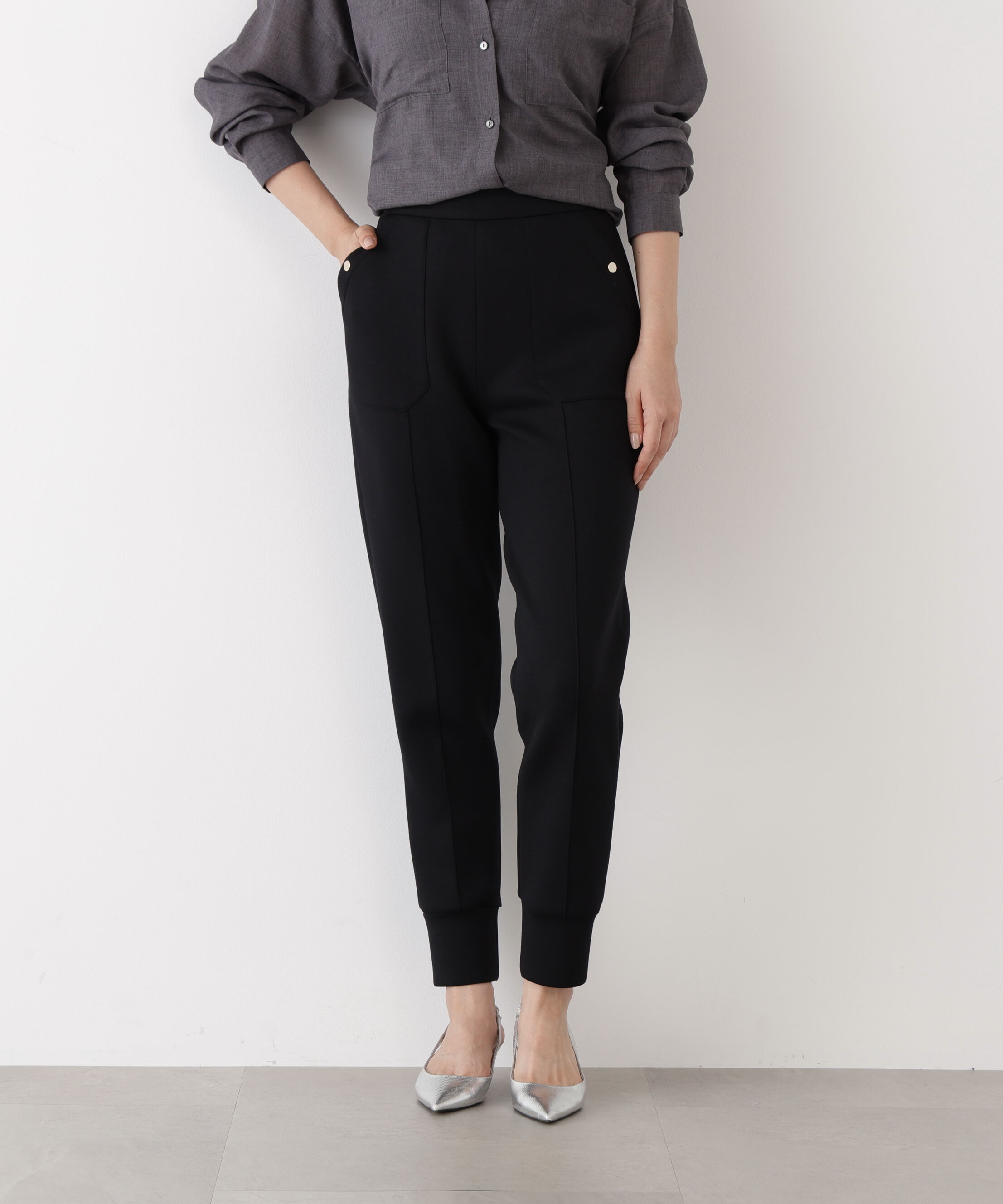  「◆パッチポケットジョガーパンツ」|その他|ブラック