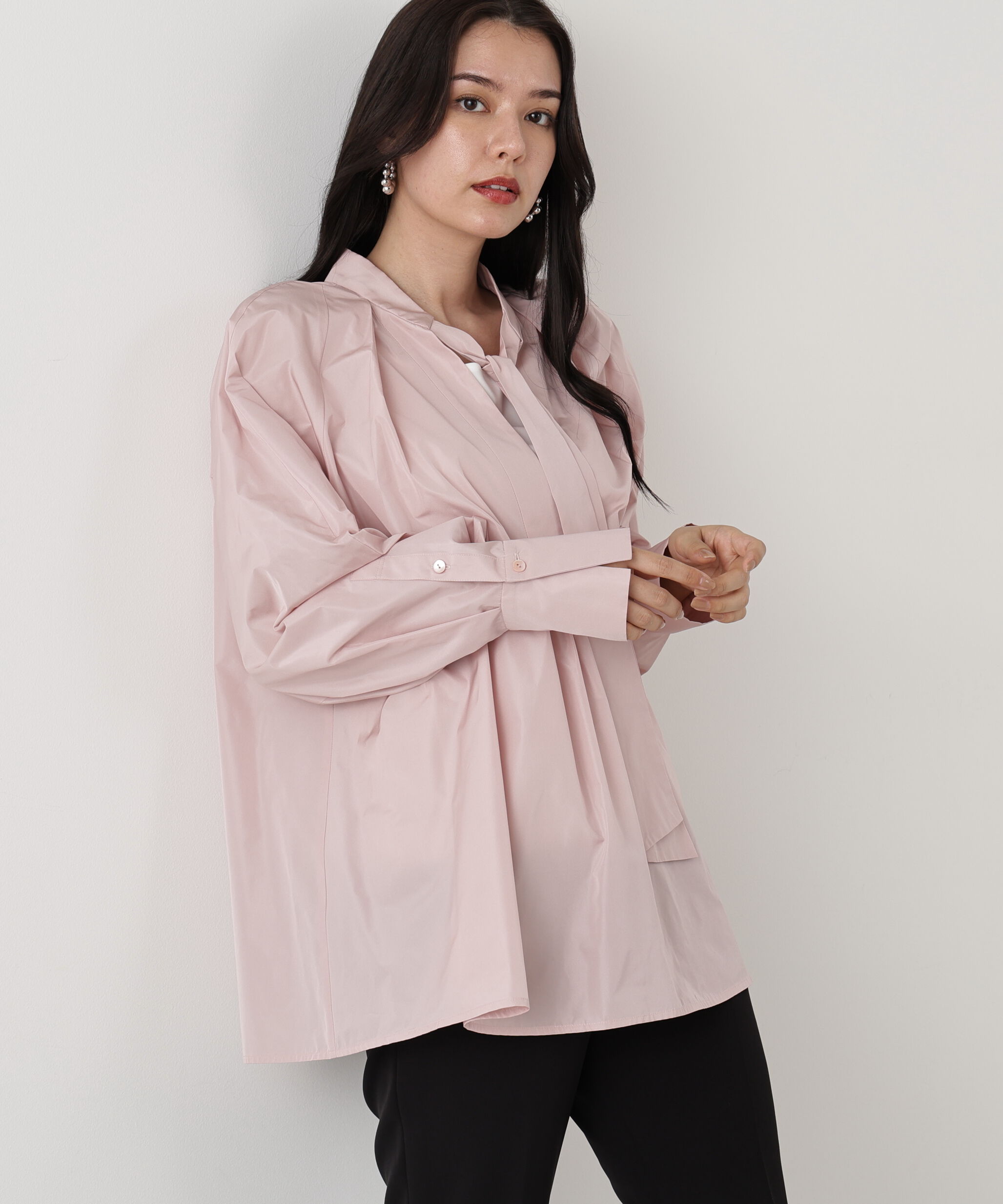  「◆タックフレアボウブラウス」|シャツ・ブラウス|