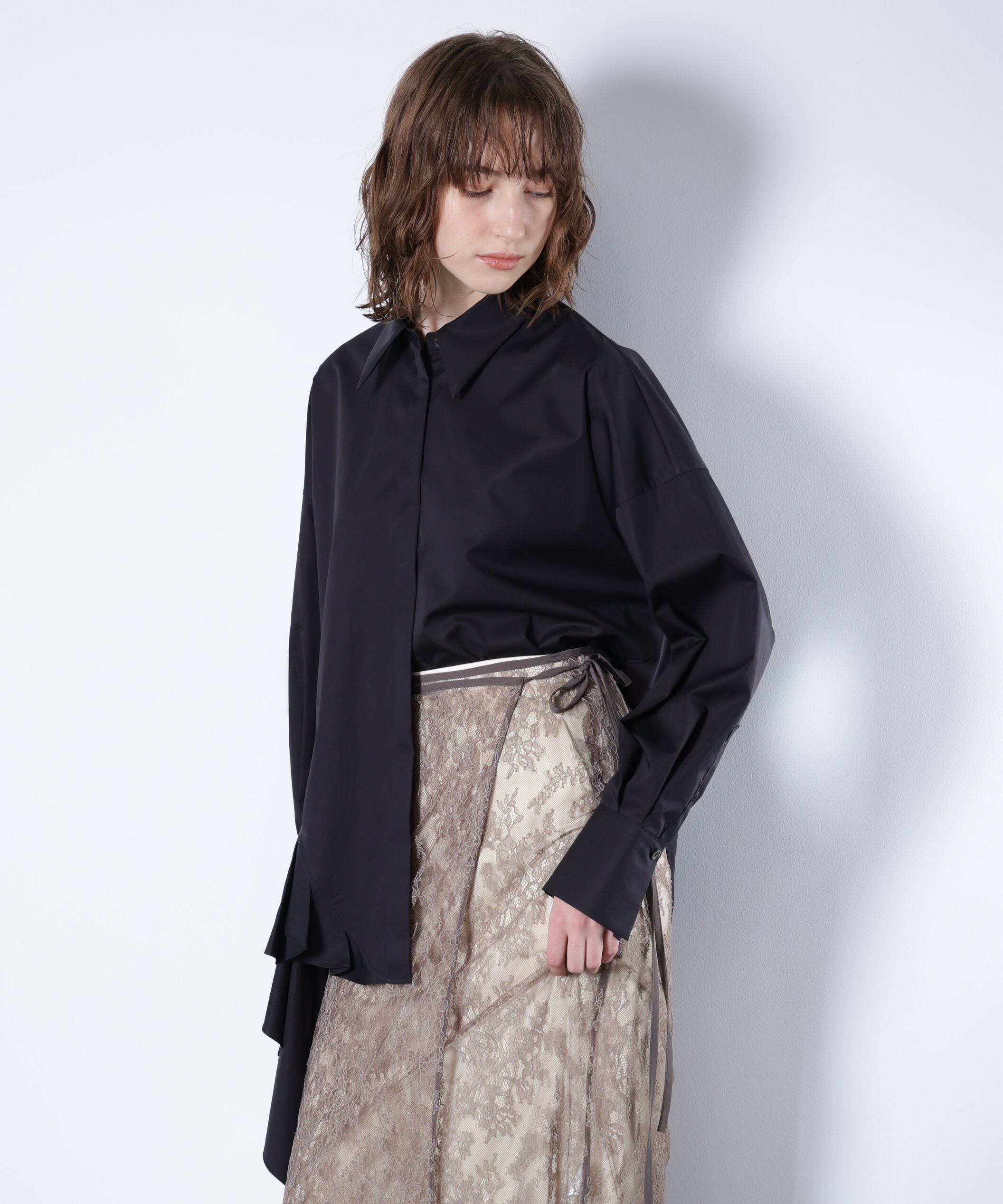  「ラッフルシャツ_」|シャツ・ブラウス|