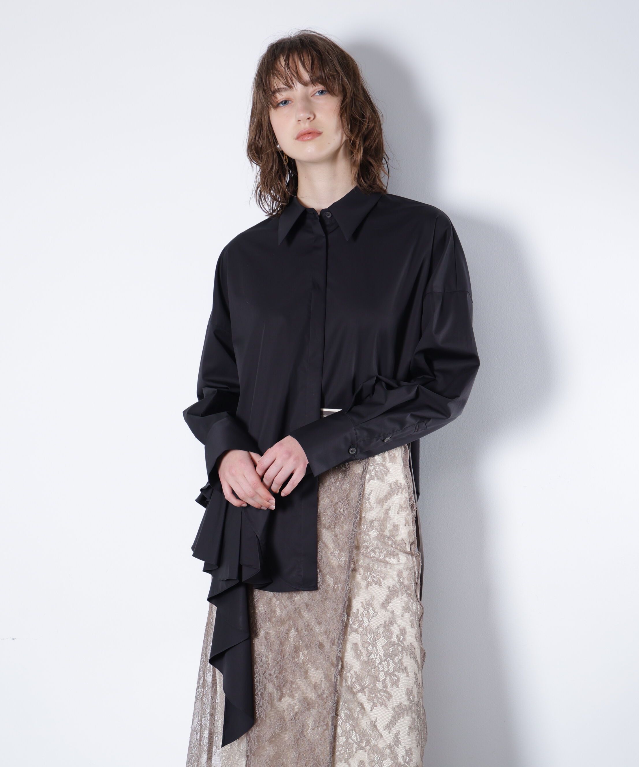  「ラッフルシャツ_」|シャツ・ブラウス|