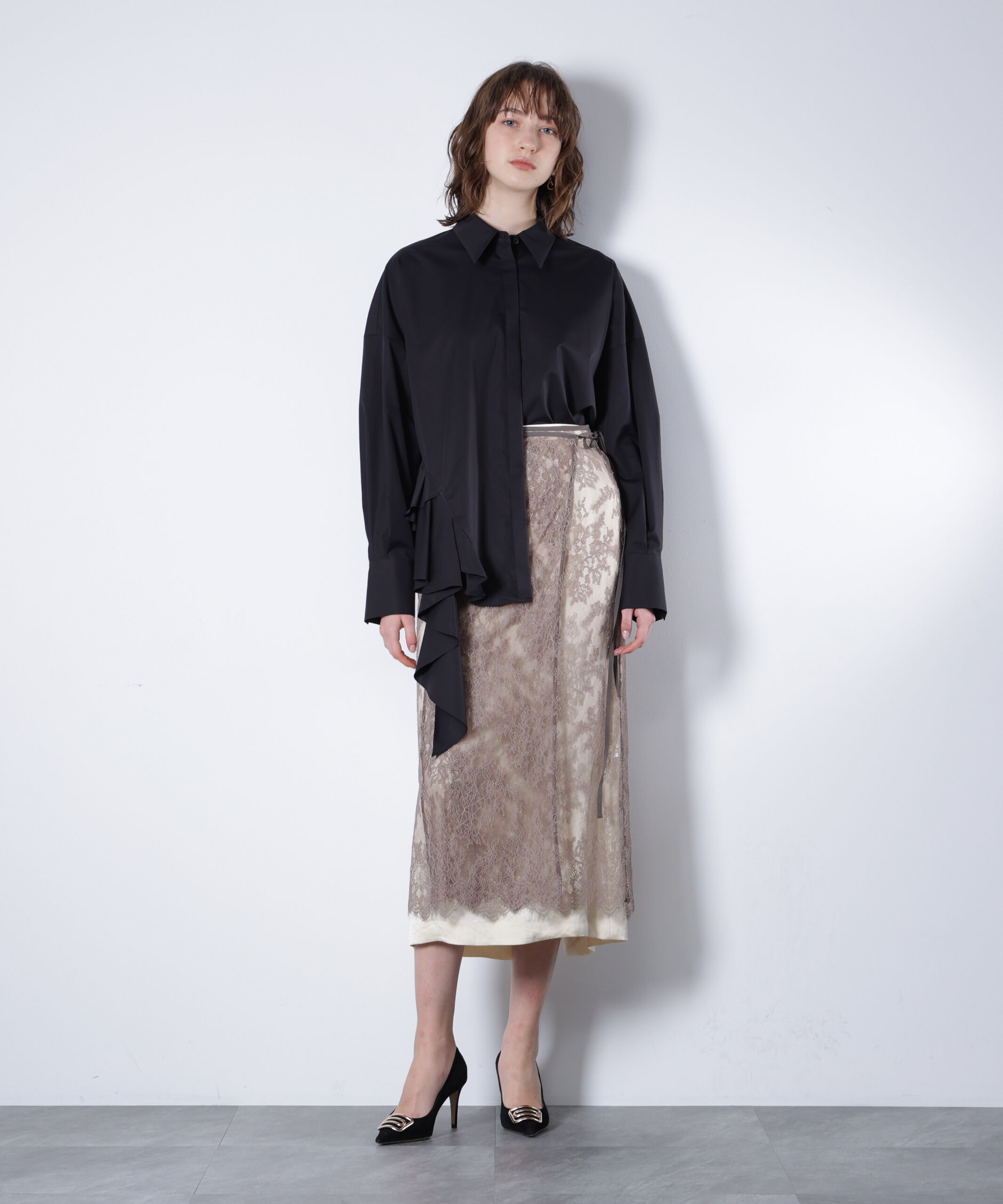  「ラッフルシャツ_」|シャツ・ブラウス|