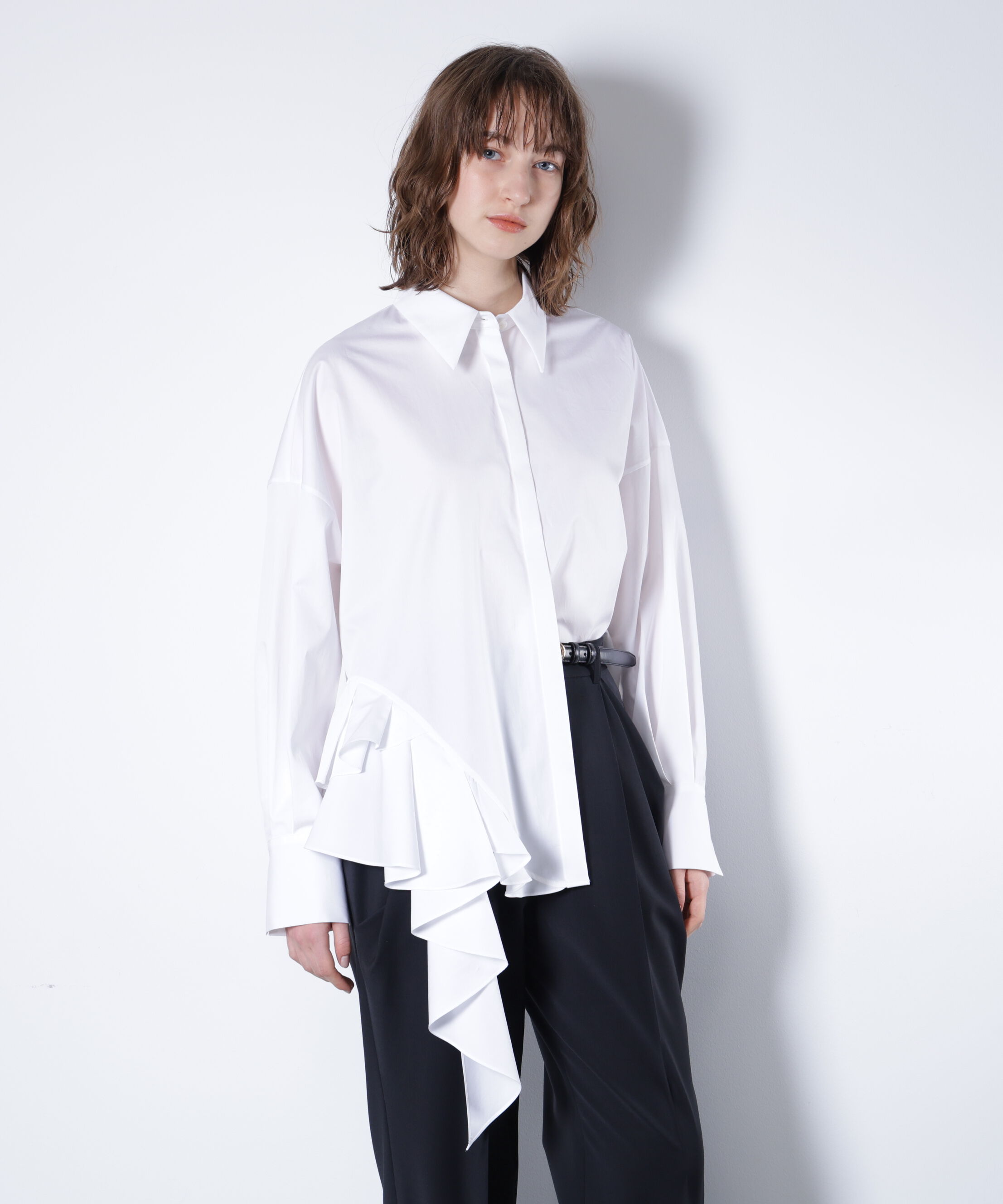  「ラッフルシャツ_」|シャツ・ブラウス|