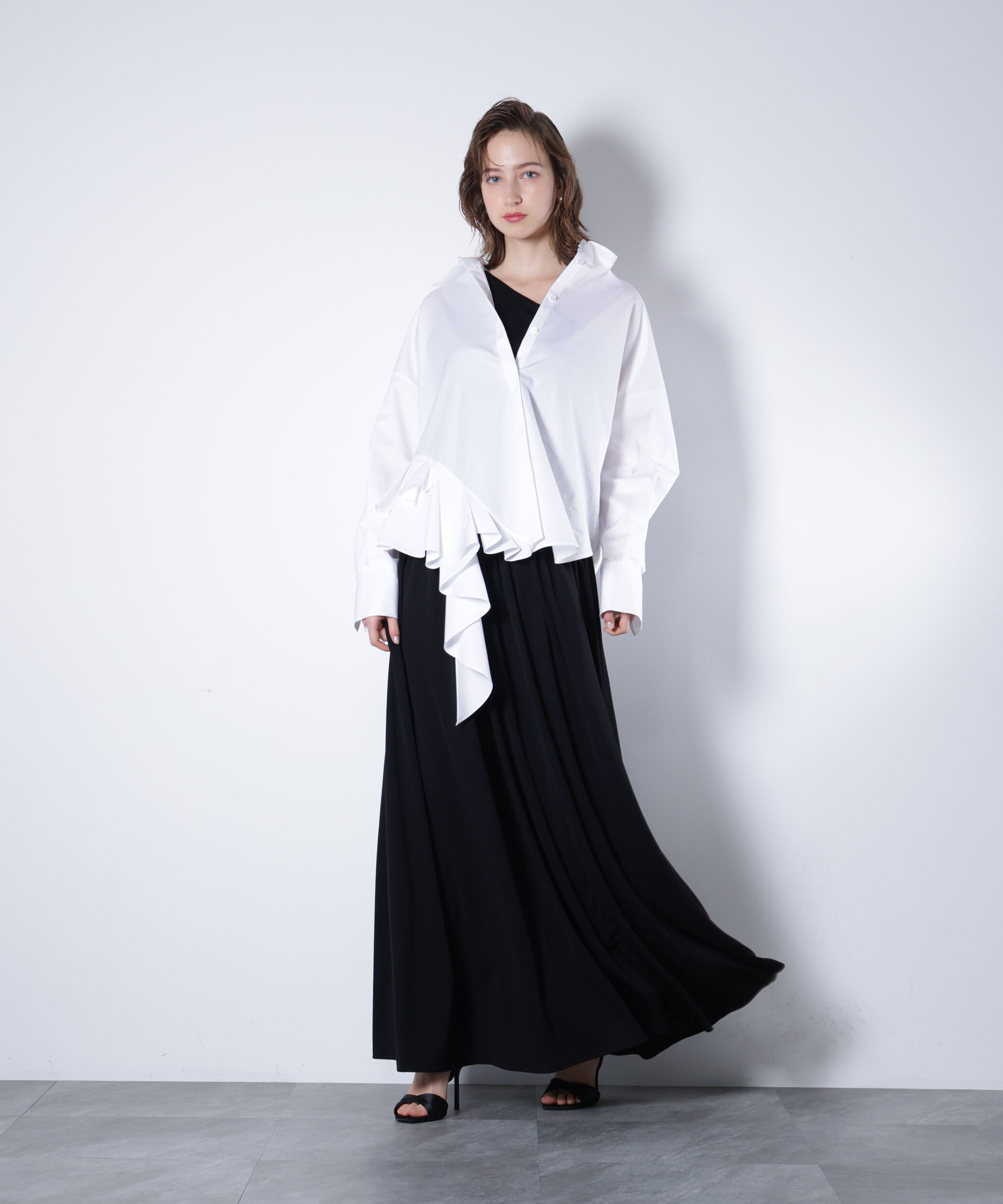  「ラッフルシャツ_」|シャツ・ブラウス|