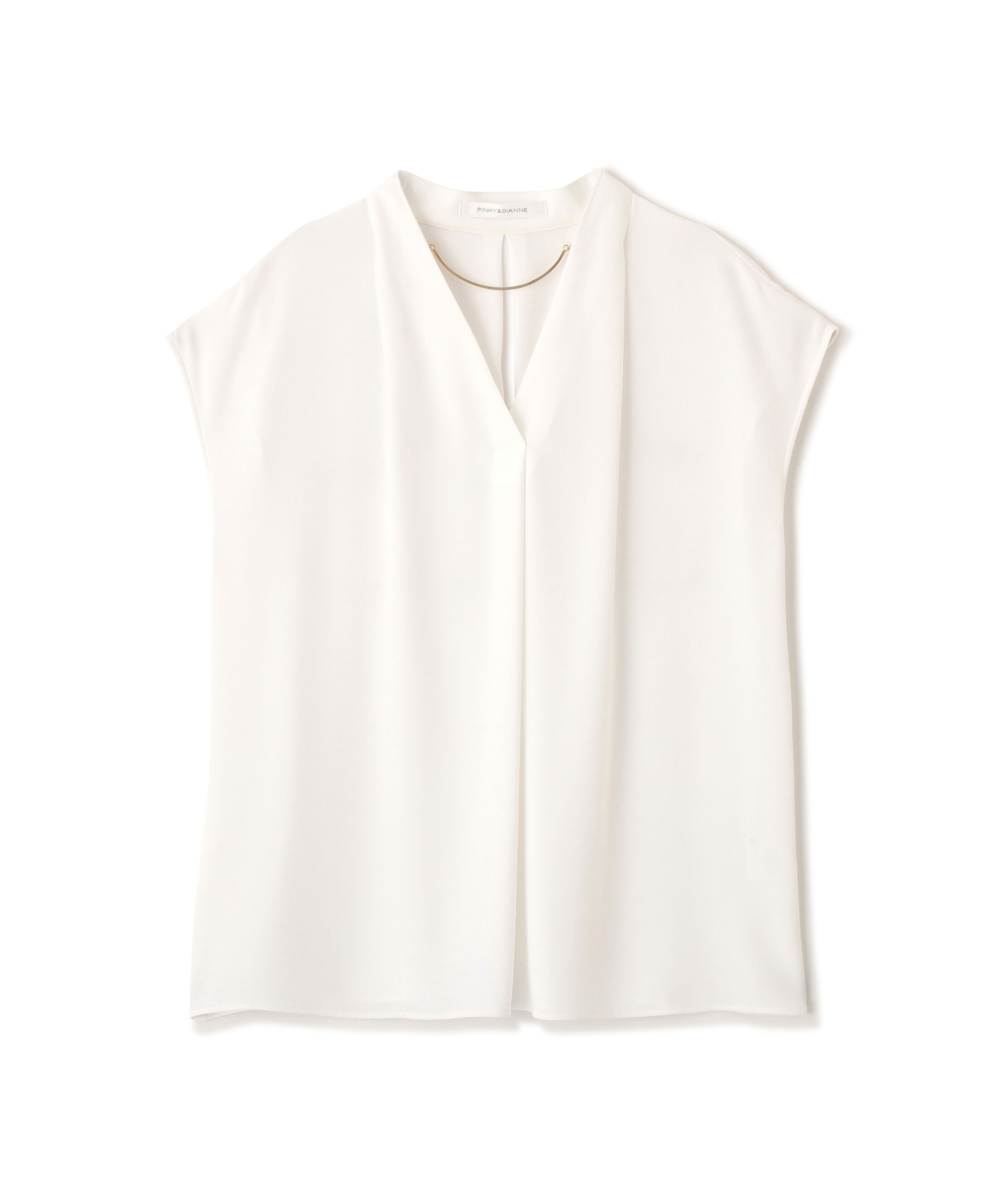  「チョーカー付きＶネックブラウス」|シャツ・ブラウス|