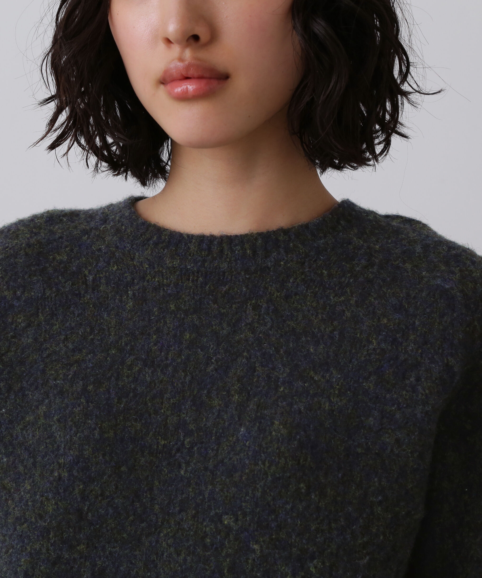 YLEVE 「YLEVE / ITARIAN MERINO WOOL MELANGE KNIT PULL OVER」|ニット・セーター|