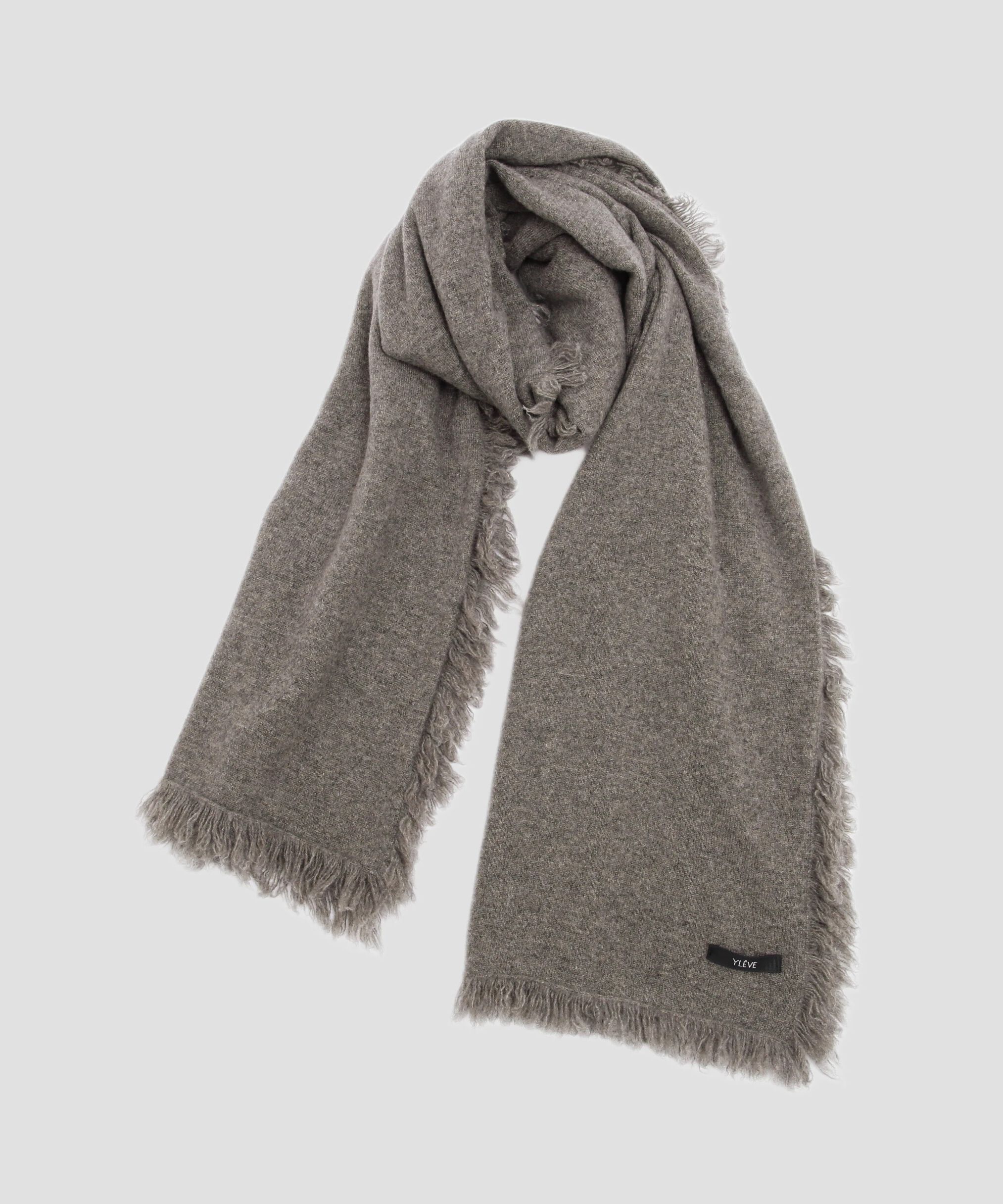 YLEVE 「YLEVE / CASHMERE KNIT STOLE」|マフラー|グレー