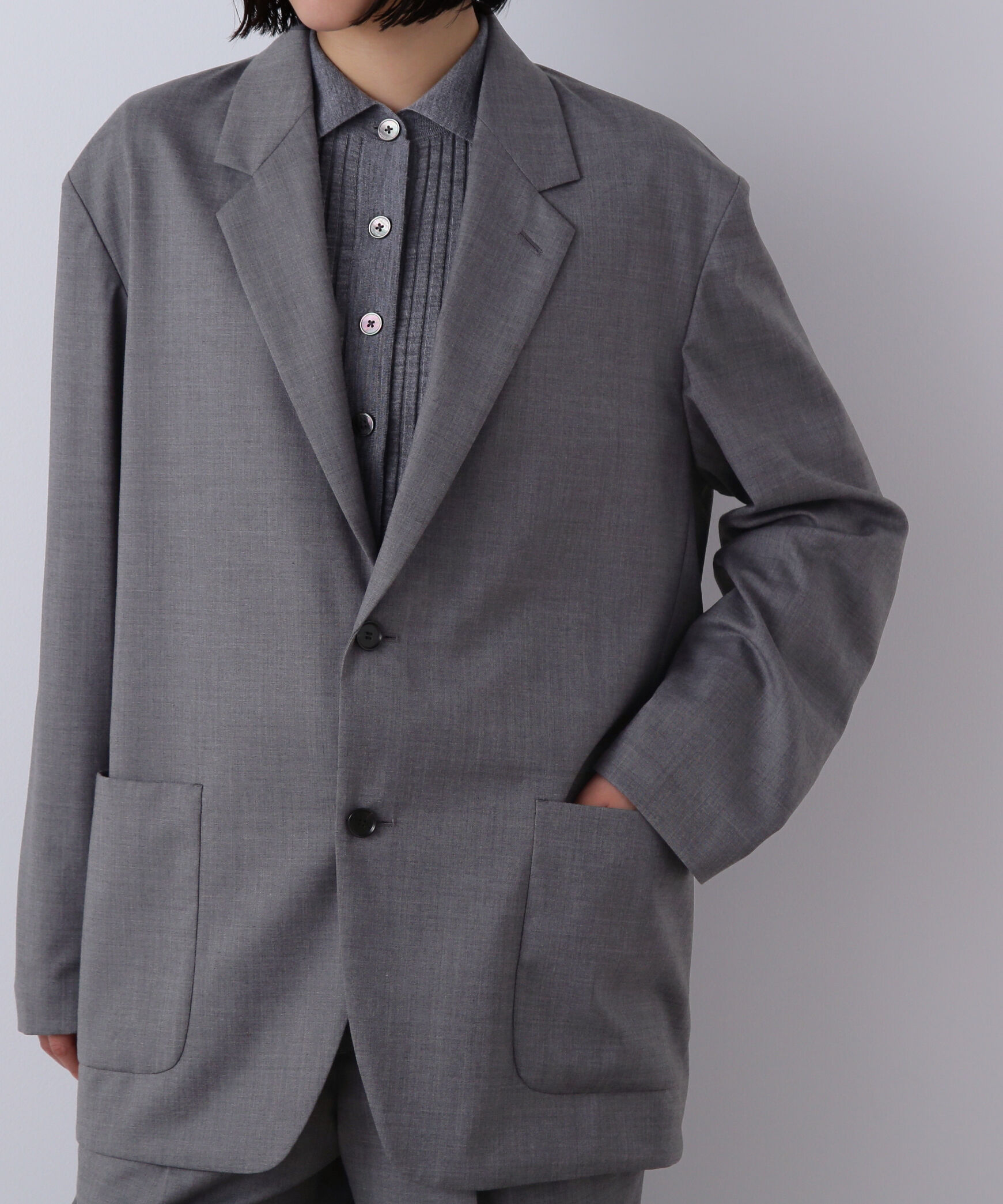 YLEVE 「YLEVE / SUPER120'S CHAMBRAY WOOL JACKET」|その他|
