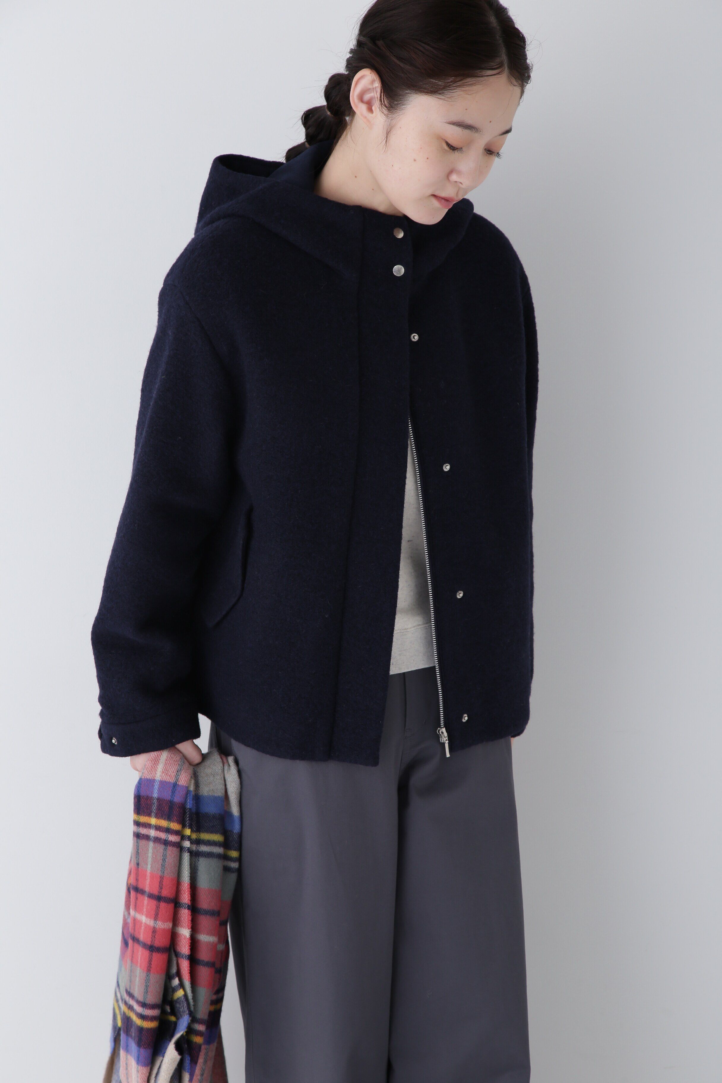  「◆スライバーフードブルゾン」|ブルゾン・スタジャン|