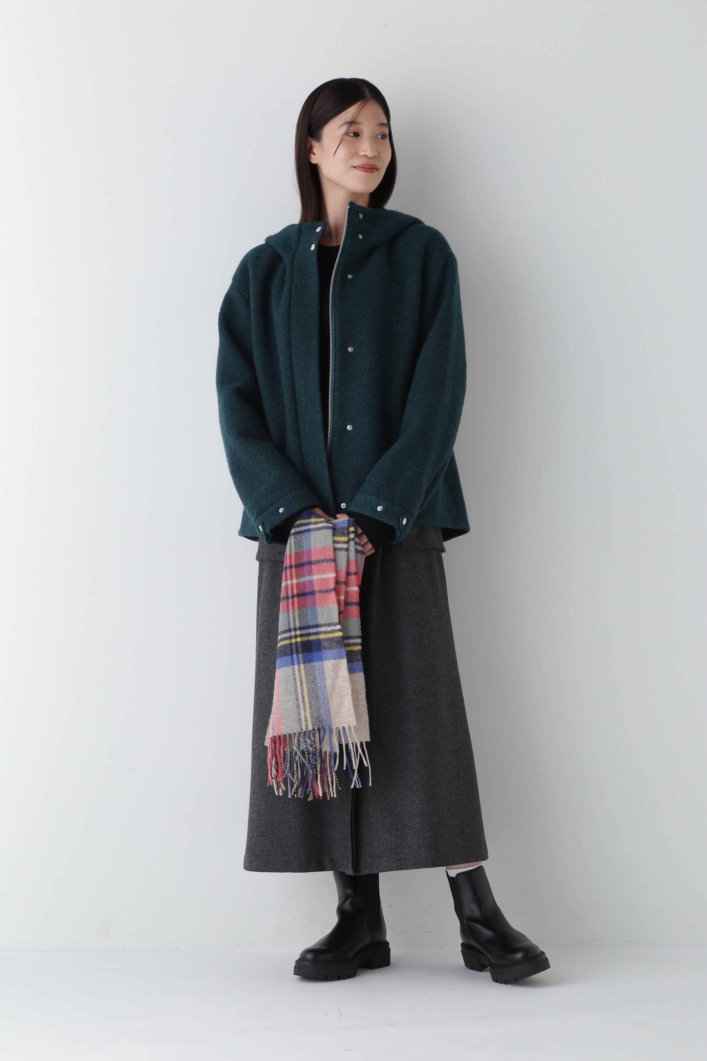  「◆スライバーフードブルゾン」|ブルゾン・スタジャン|