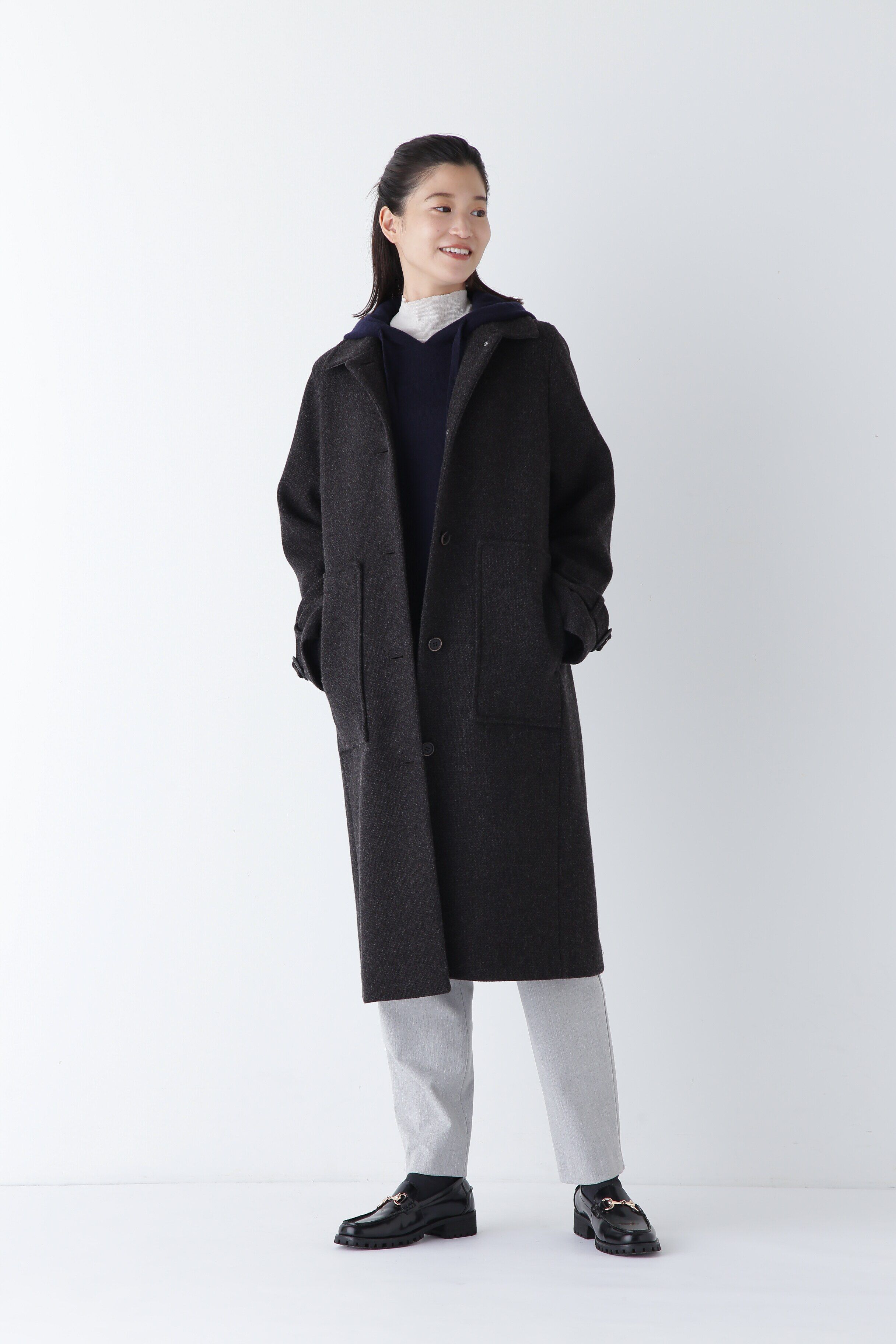  「◆ウールカシミヤフーディニット」|ニット・セーター|