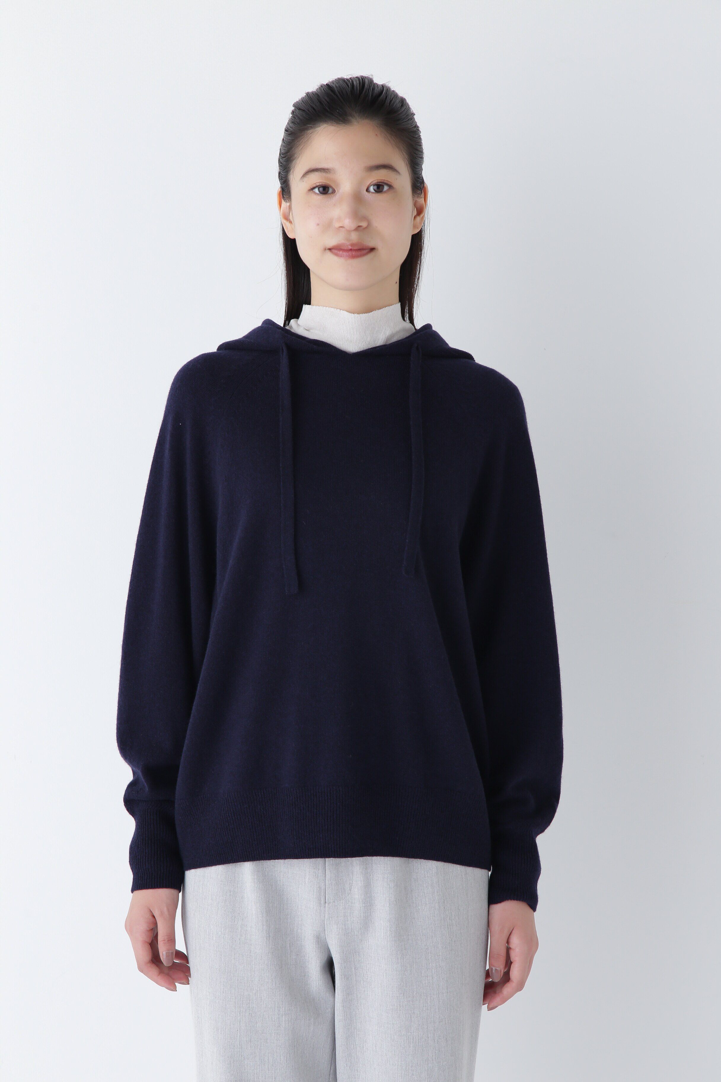  「◆ウールカシミヤフーディニット」|ニット・セーター|