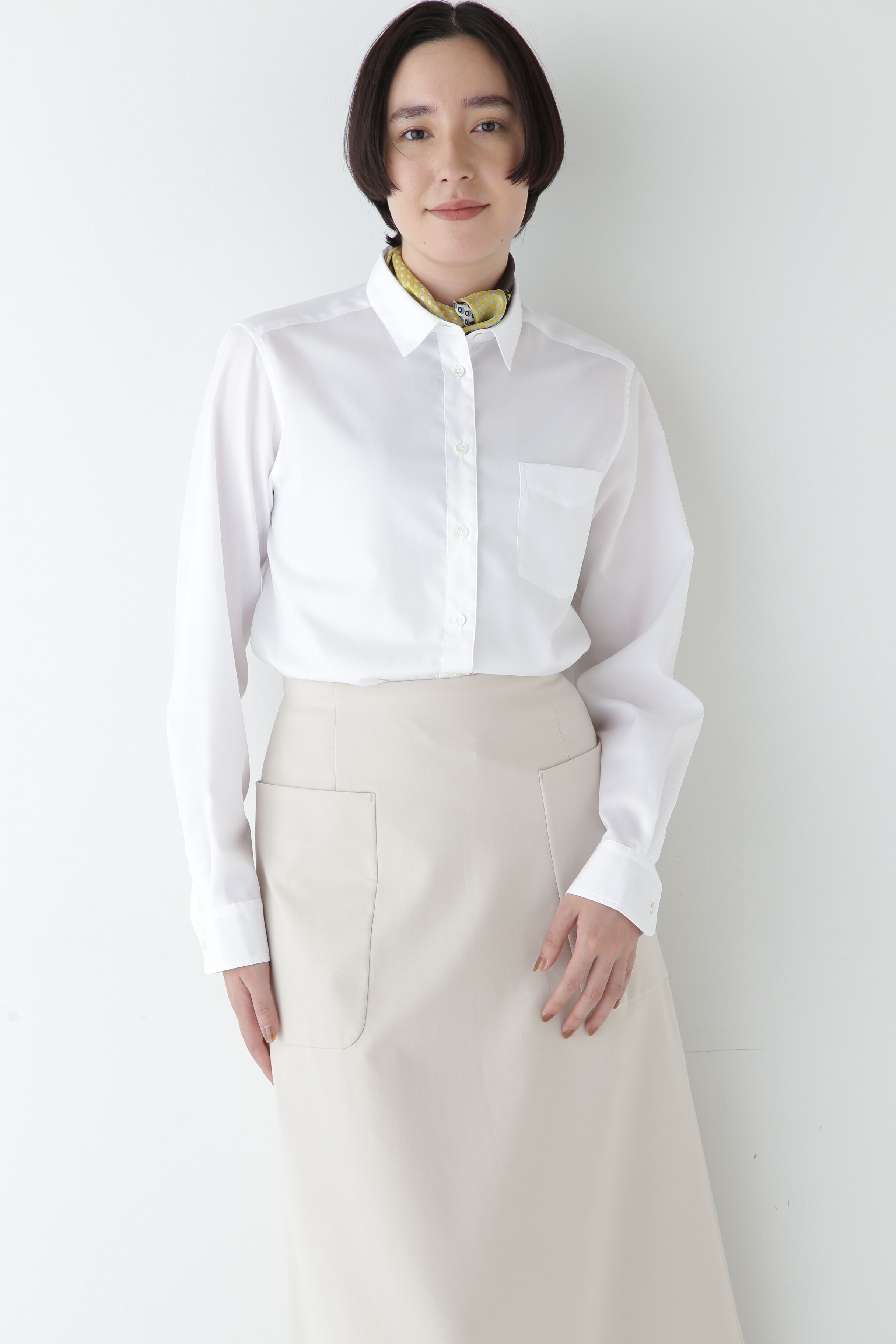  「◆ベーシックカラーシャツ」|シャツ・ブラウス|ホワイト