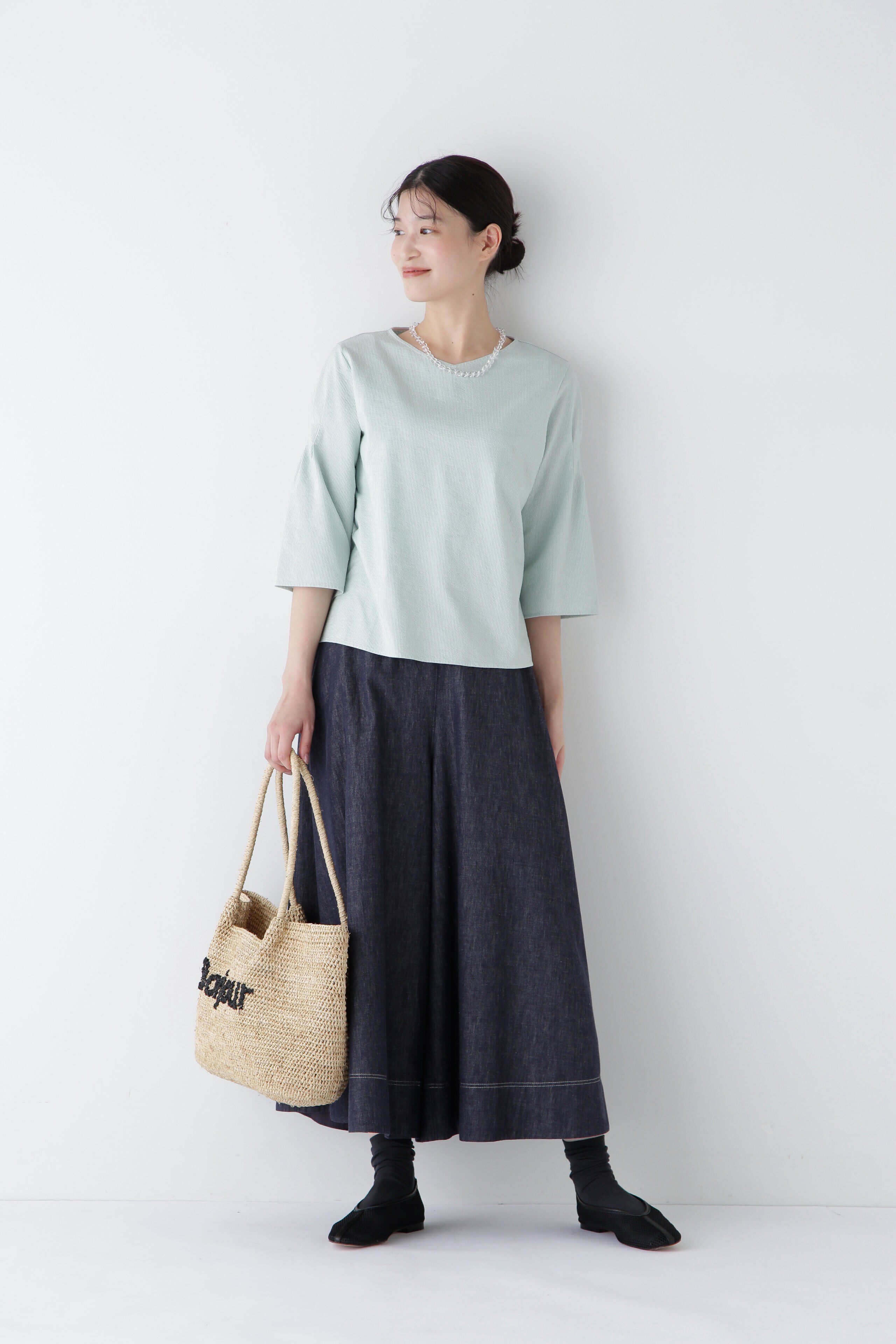  「◆ライトオンスデニムフレアースカーチョ」|スカート|