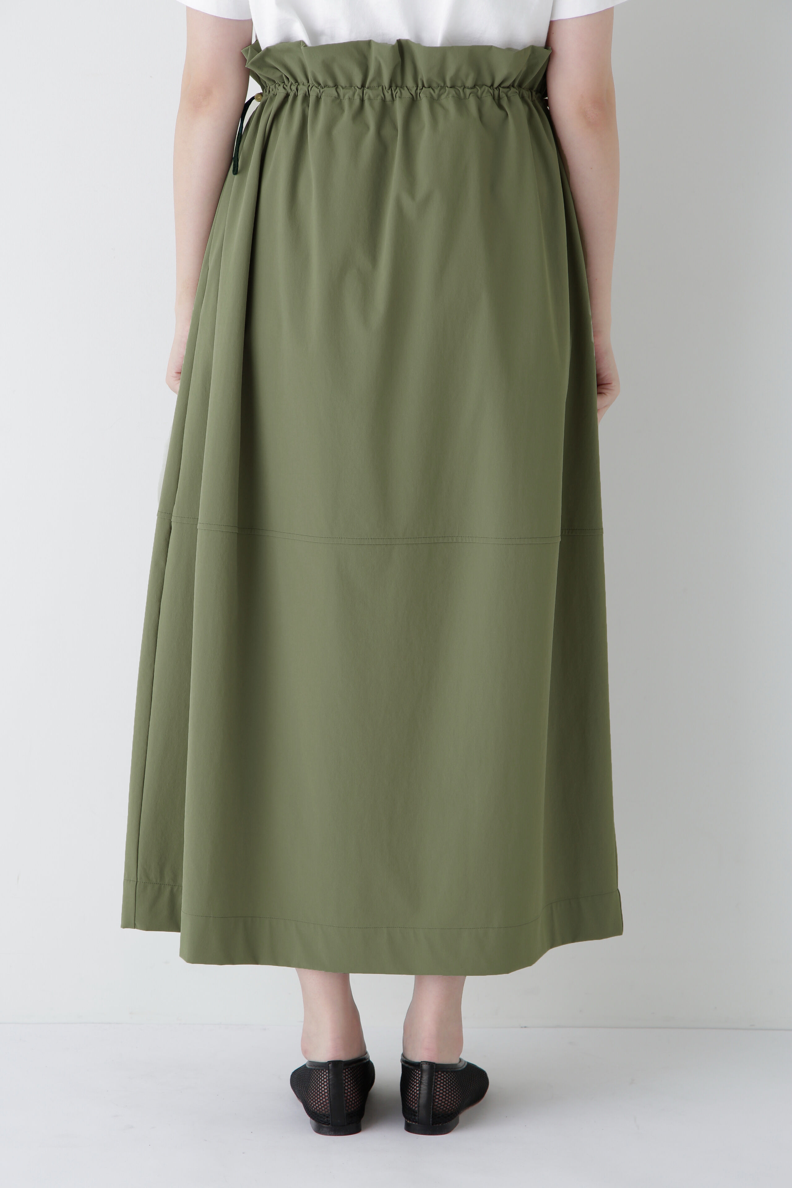  「◆【撥水・接触冷感】ナイロンストレッチギャザースカート」|スカート|