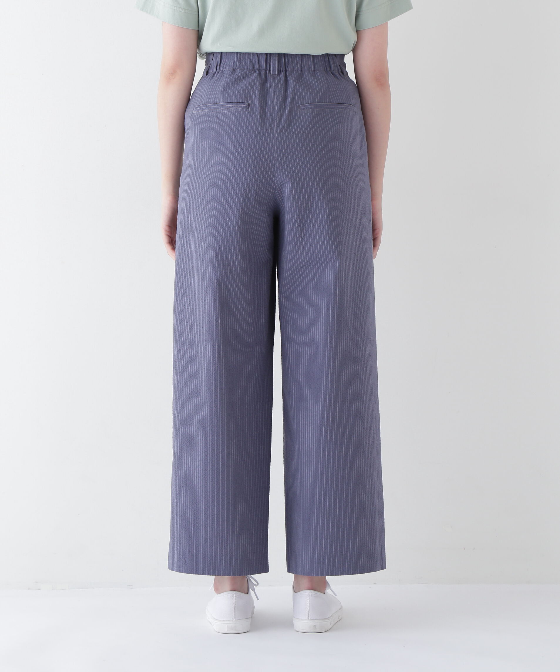  「◆シアサッカーストライプセミワイドパンツ」|その他|