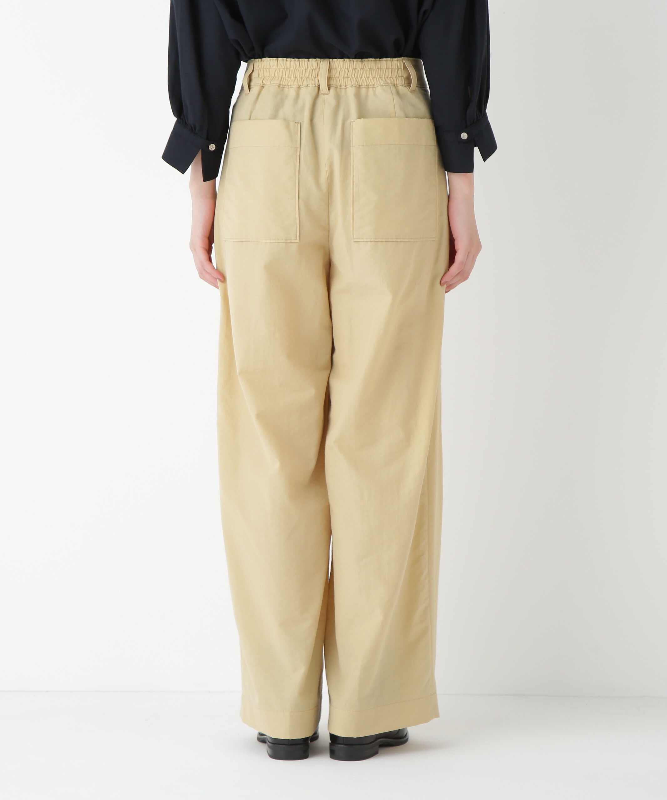  「◆綿ナイロンタッサータックワイドパンツ」|その他|