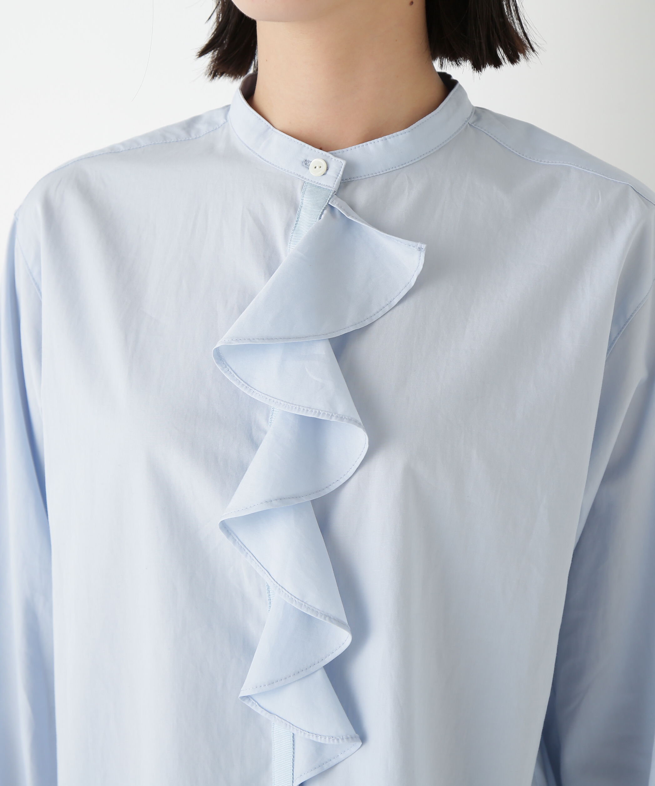  「◆タイプライターラッフルブラウス」|シャツ・ブラウス|