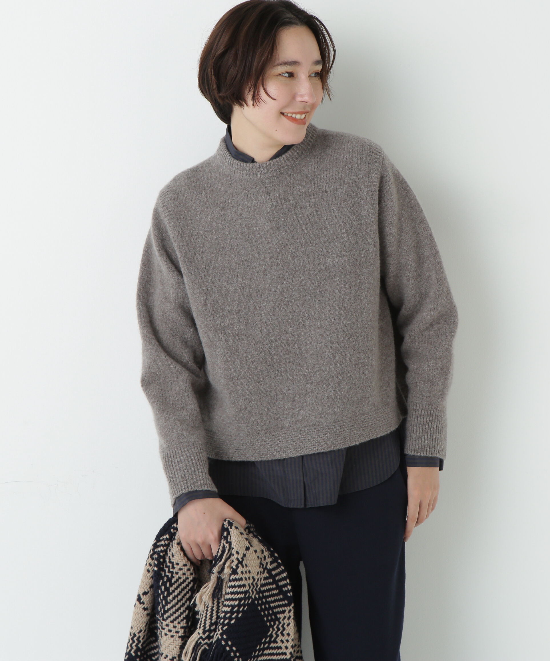  「ミドルゲージエアリーニット」|ニット・セーター|