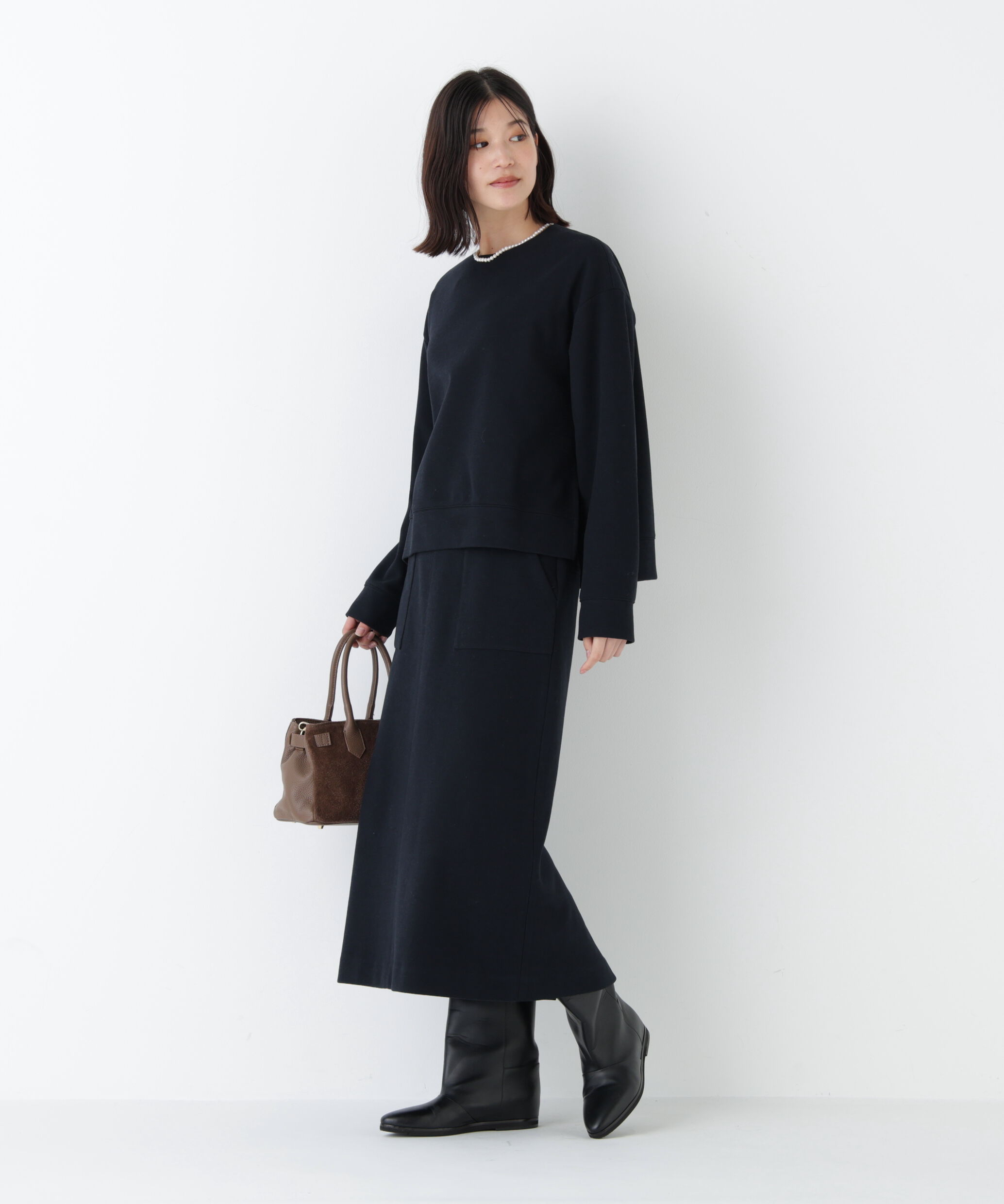  「◆ニードルパンチプルオーバースカート」|スカート|