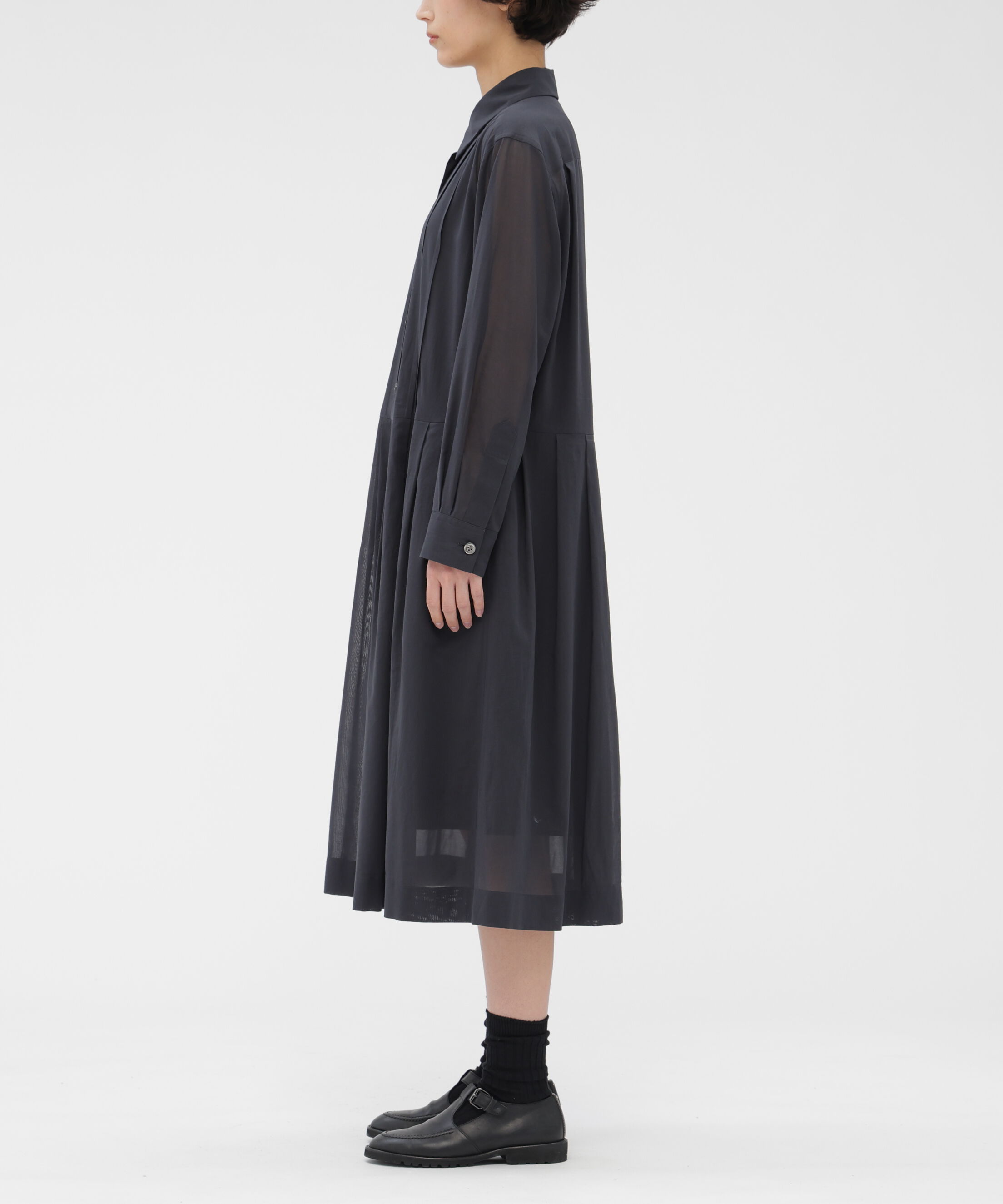  「SHEER COTTON VOILE DRESS」|ワンピース|