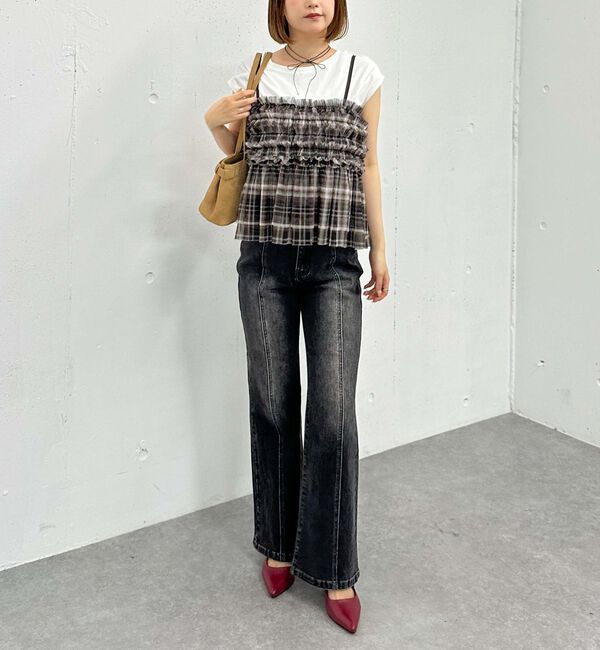 archives「オーバーダイタイトフレアストレッチデニム」|デニム|