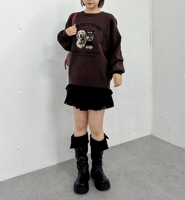 archives「アニマルソートフリルティアードスカート」|スカート|