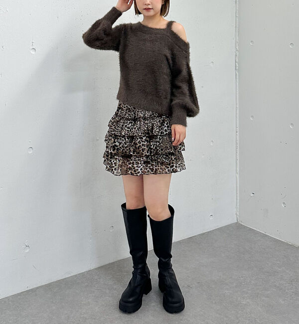 archives「アニマルソートフリルティアードスカート」|スカート|