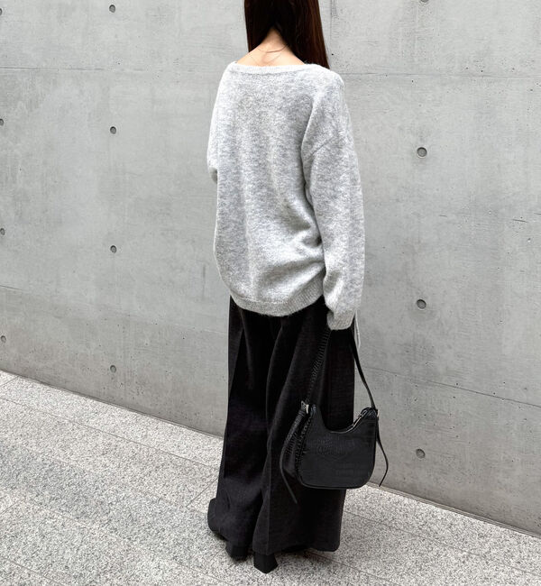 archives「ベルト付ウールタックワイドスラックス」|チノ|