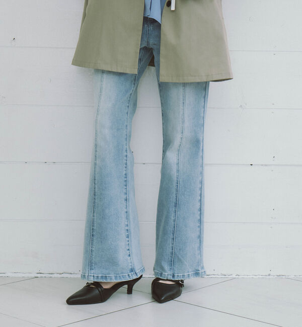 archives「オーバーダイタイトフレアストレッチデニム」|デニム|