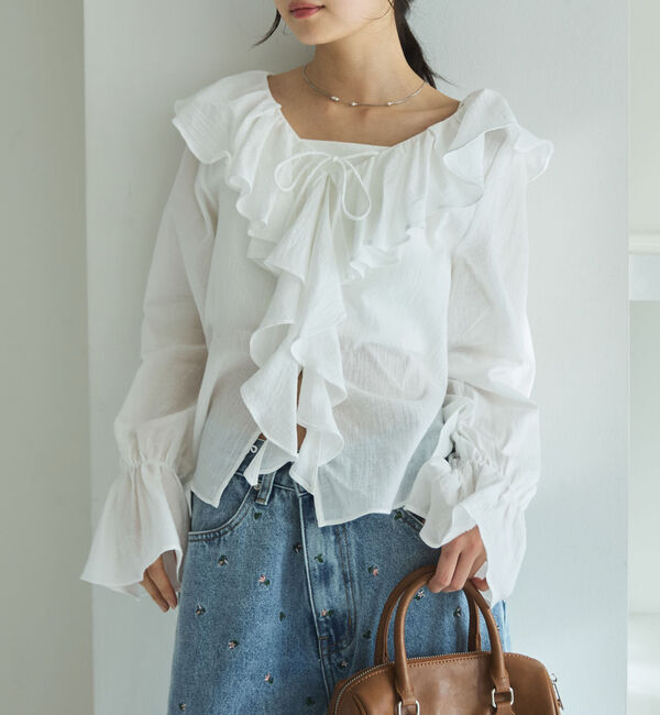 archives「ラッフルフリルブラウス」|シャツ・ブラウス|