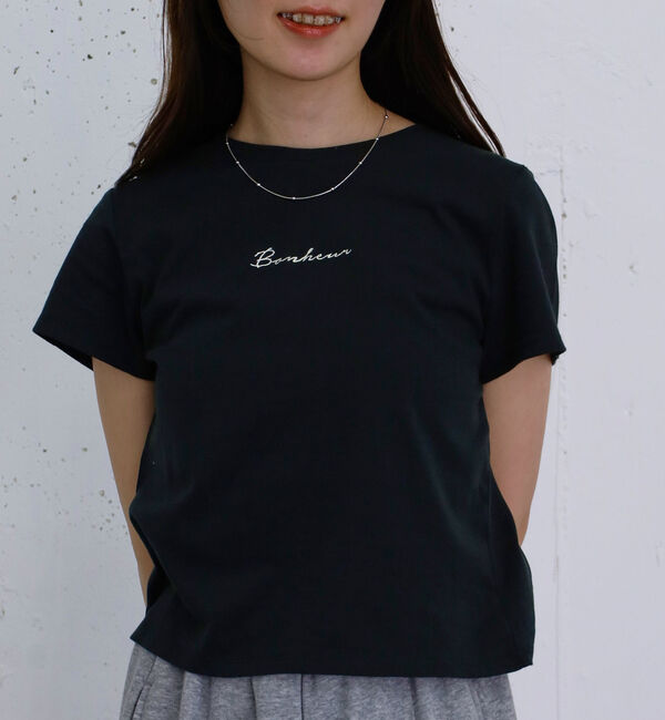 archives「刺繍コンパクトＴ」|Tシャツ・カットソー|CHARCOAL GRAY