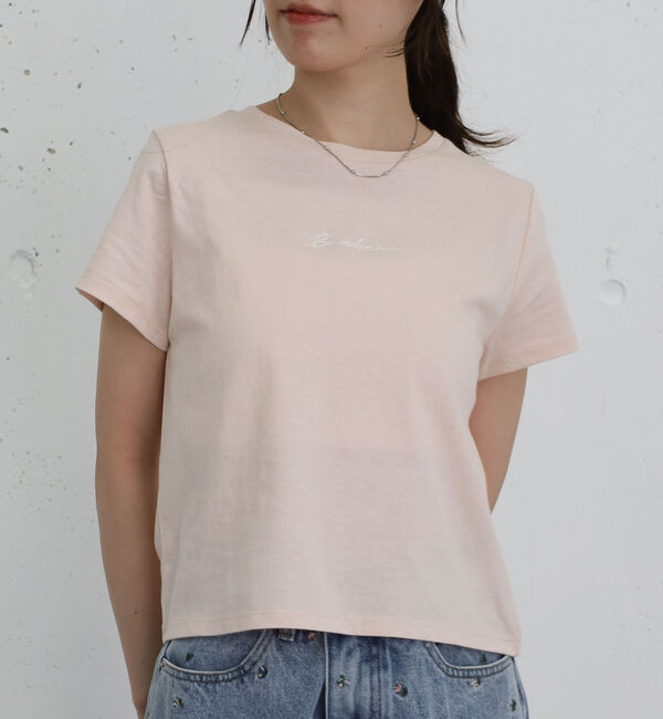 archives「刺繍コンパクトＴ」|Tシャツ・カットソー|PINK