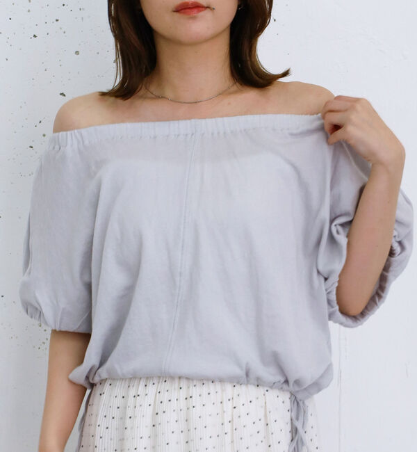 archives「シアー裏毛ギャザーオフショルＴＯＰＳ」|Tシャツ・カットソー|