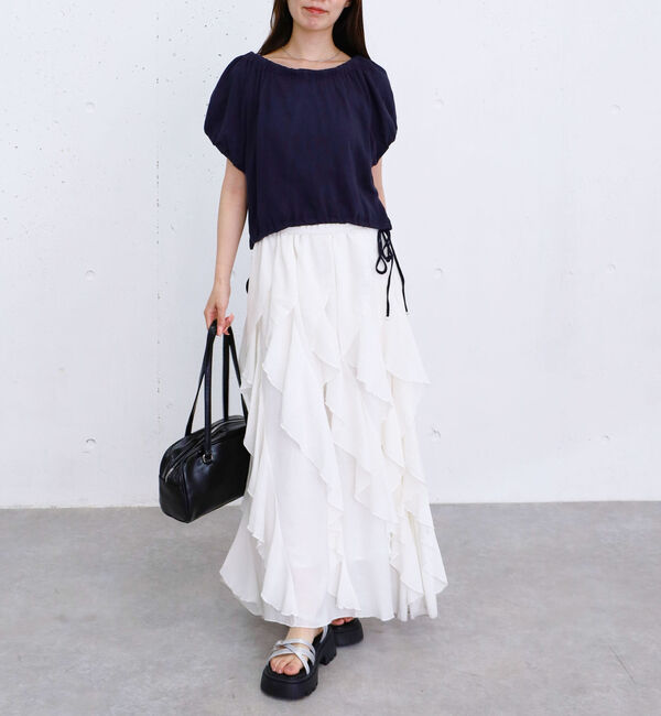 archives「シアー裏毛ギャザーオフショルＴＯＰＳ」|Tシャツ・カットソー|