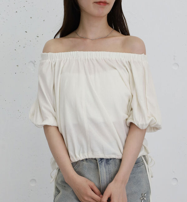 archives「シアー裏毛ギャザーオフショルＴＯＰＳ」|Tシャツ・カットソー|
